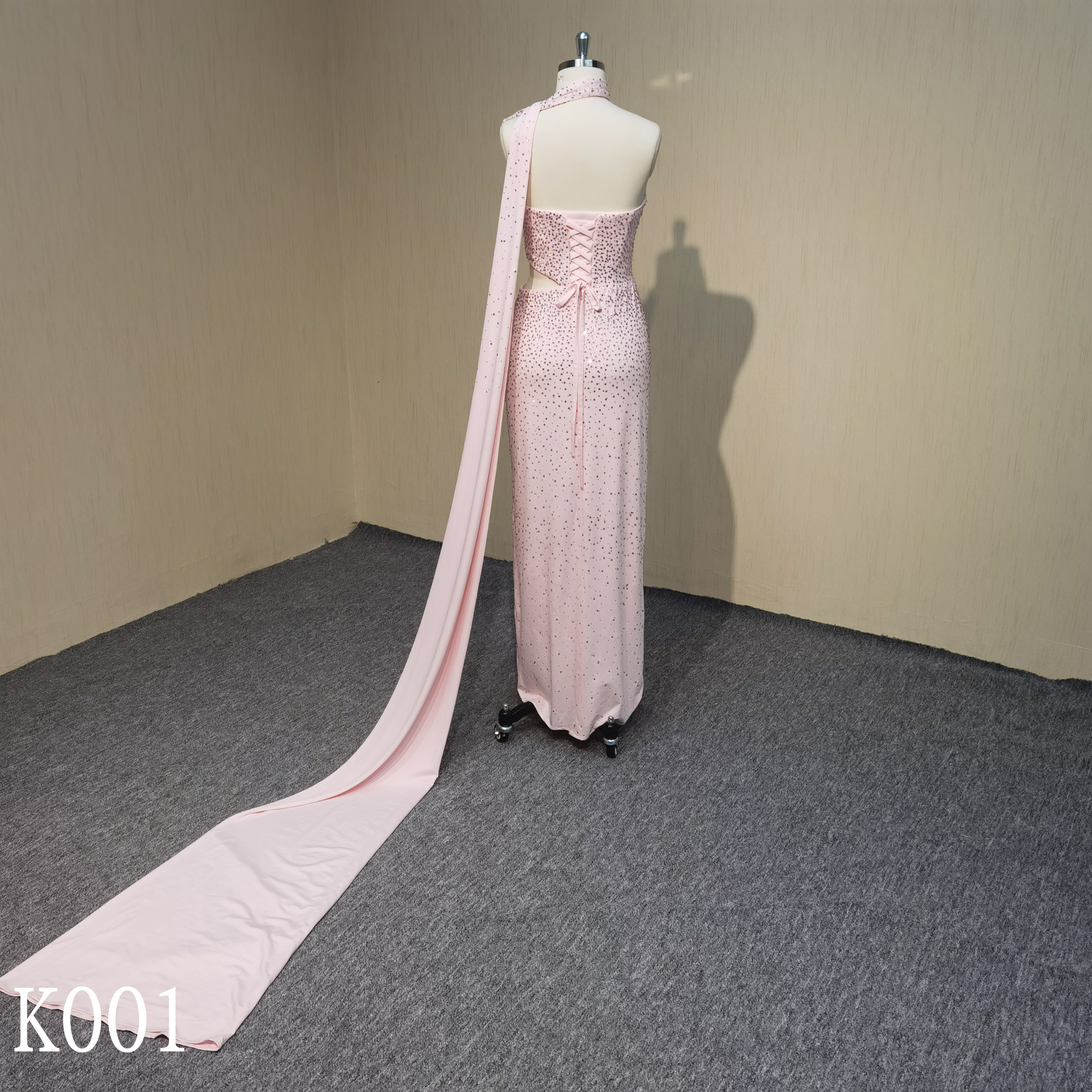 K001 Evening dress with diamond made in China