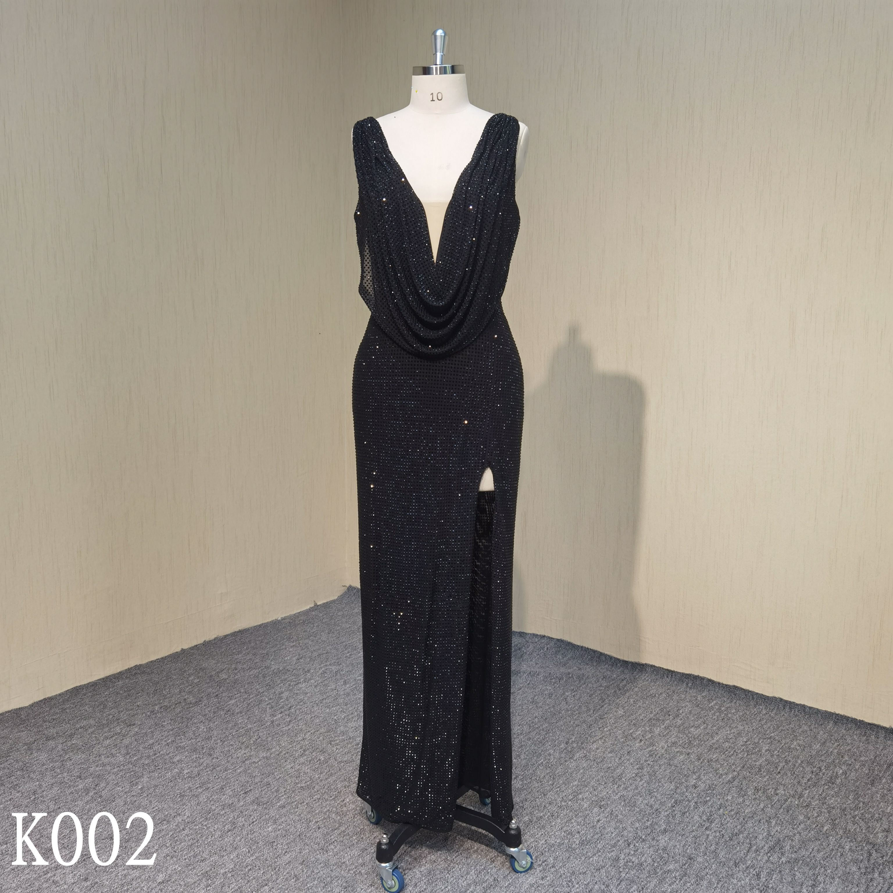 K002 Evening dress with diamond made in China