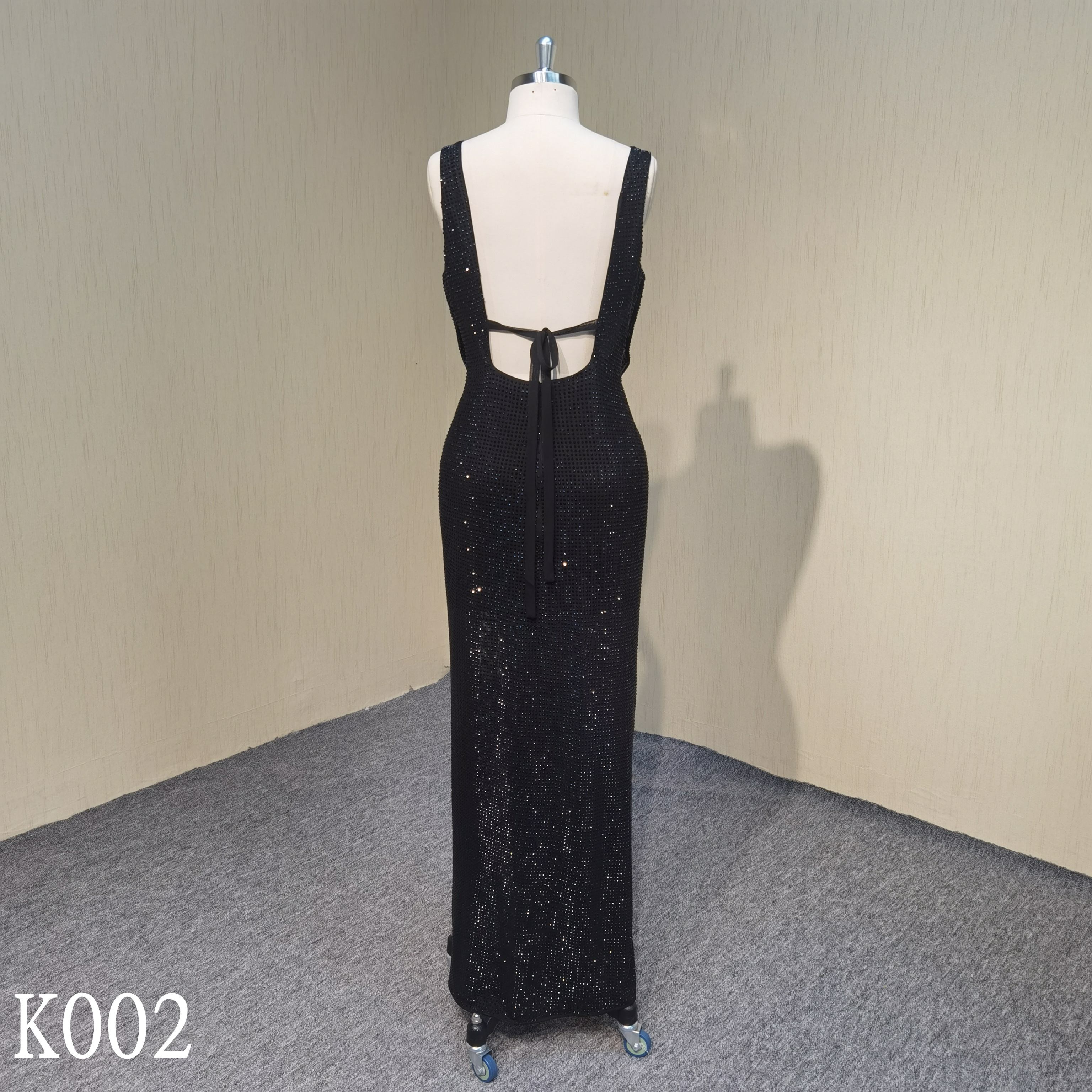 K002 Evening dress with diamond made in China