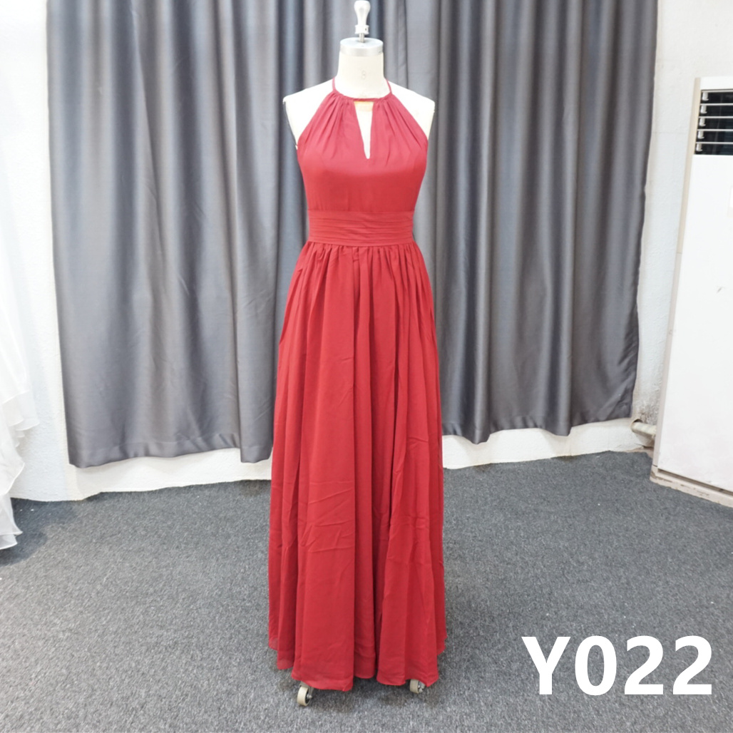 Y022 A-line Neckline Strapless Evening Dress