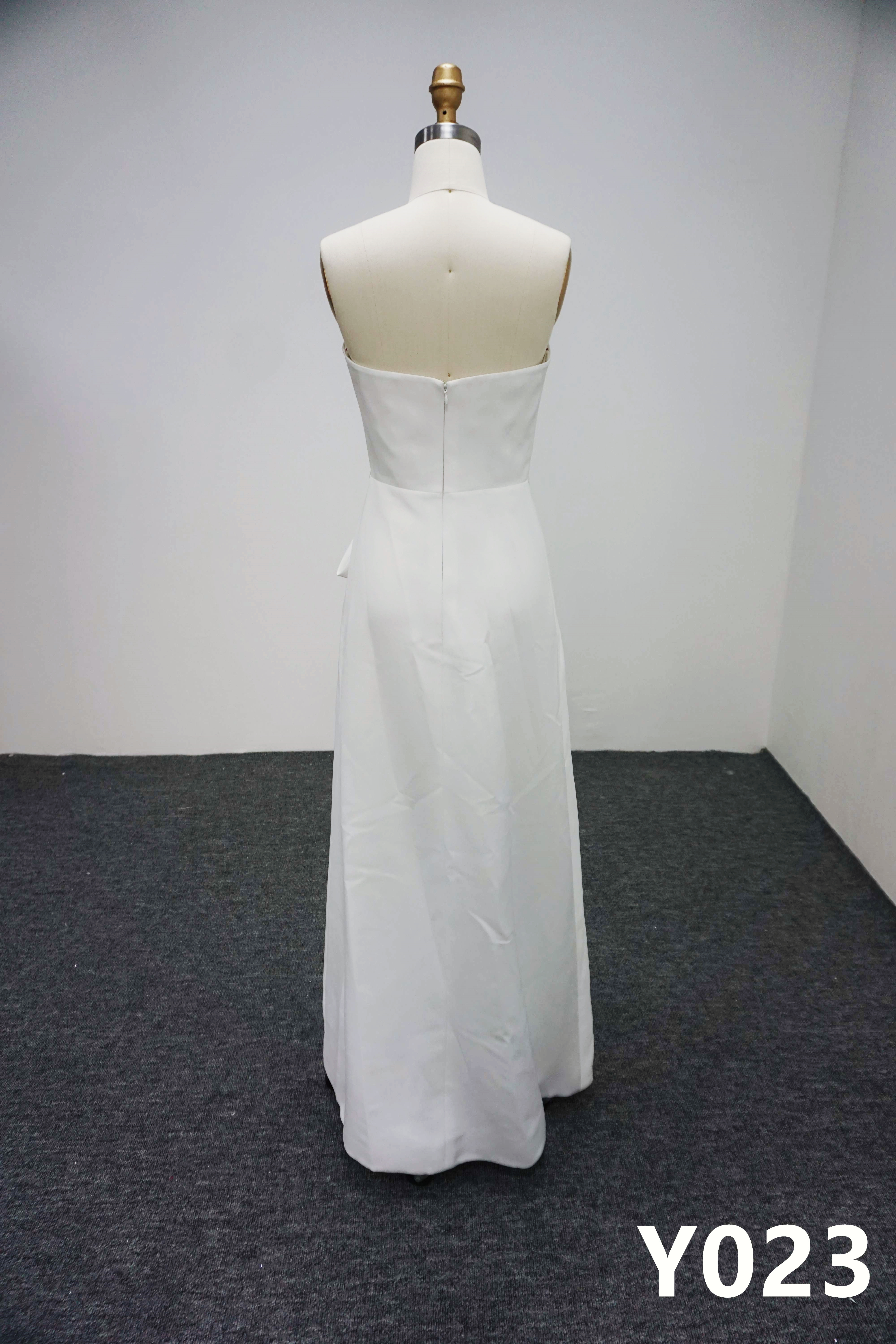 Y023 A-Line Sweetheart Neck Bridal Gown with Detachable Trailer