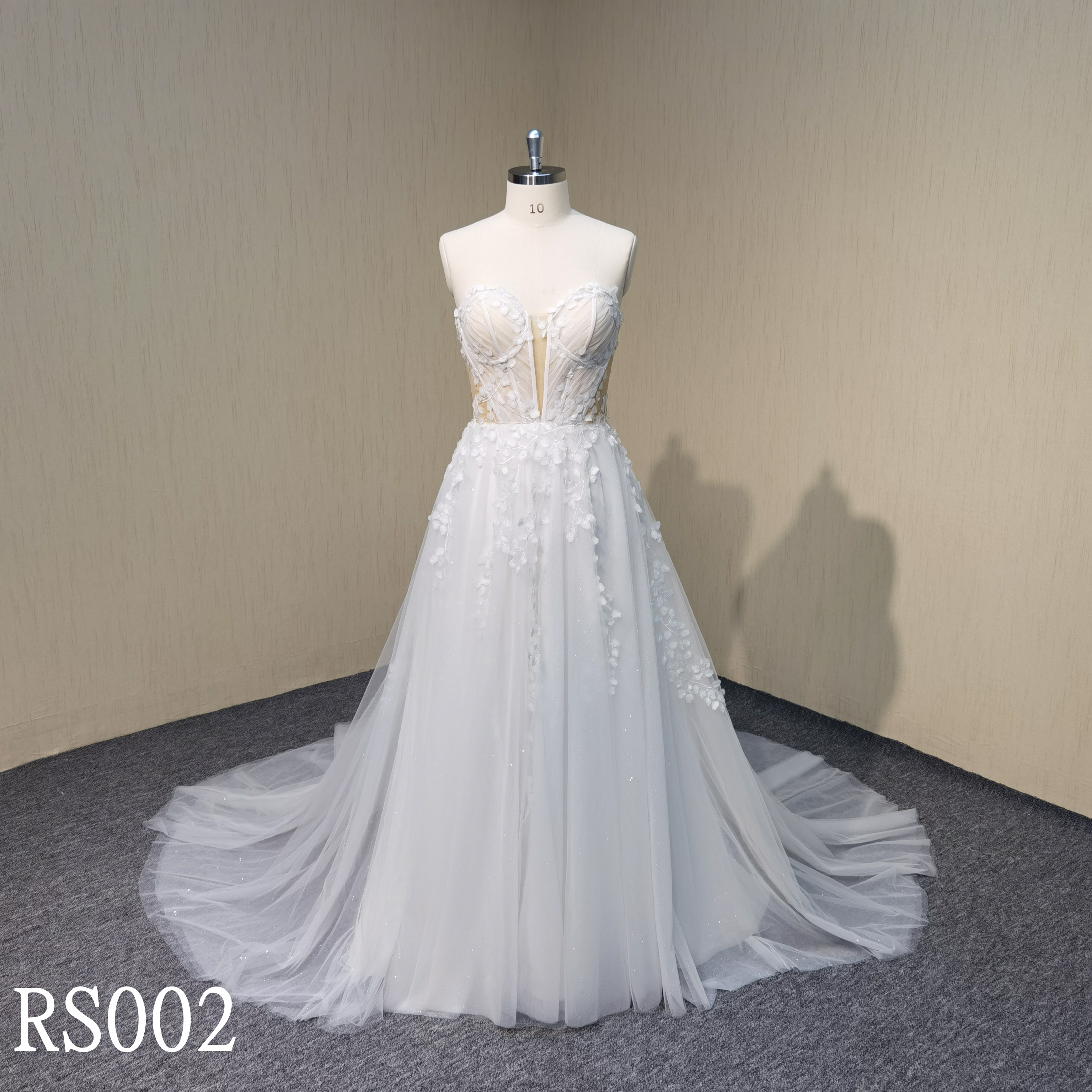 RS002 A-line wedding dress for women made in Guangzhou supplier