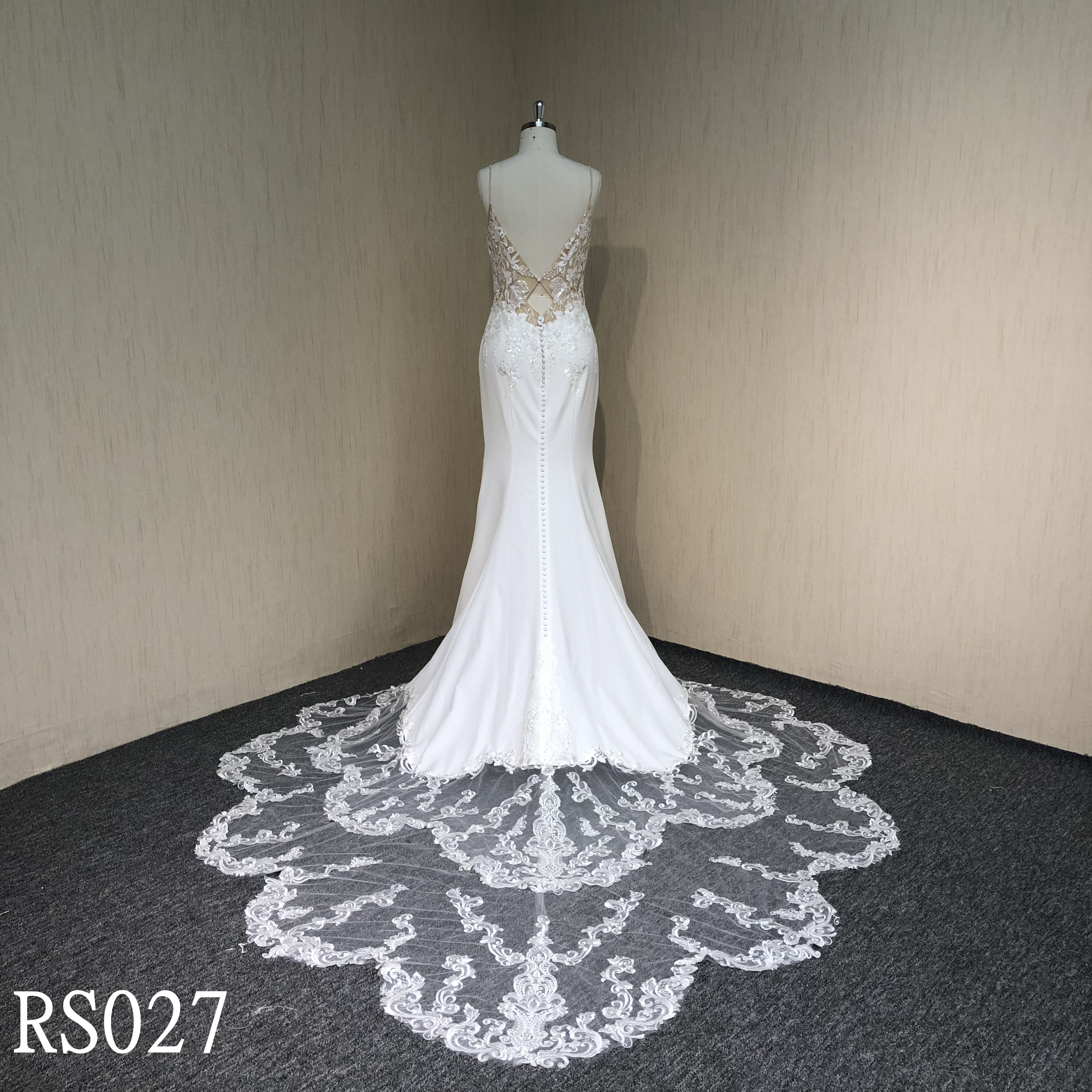 RS027 Mermaid Wedding Dresse with Sweetheart neckline Made in China