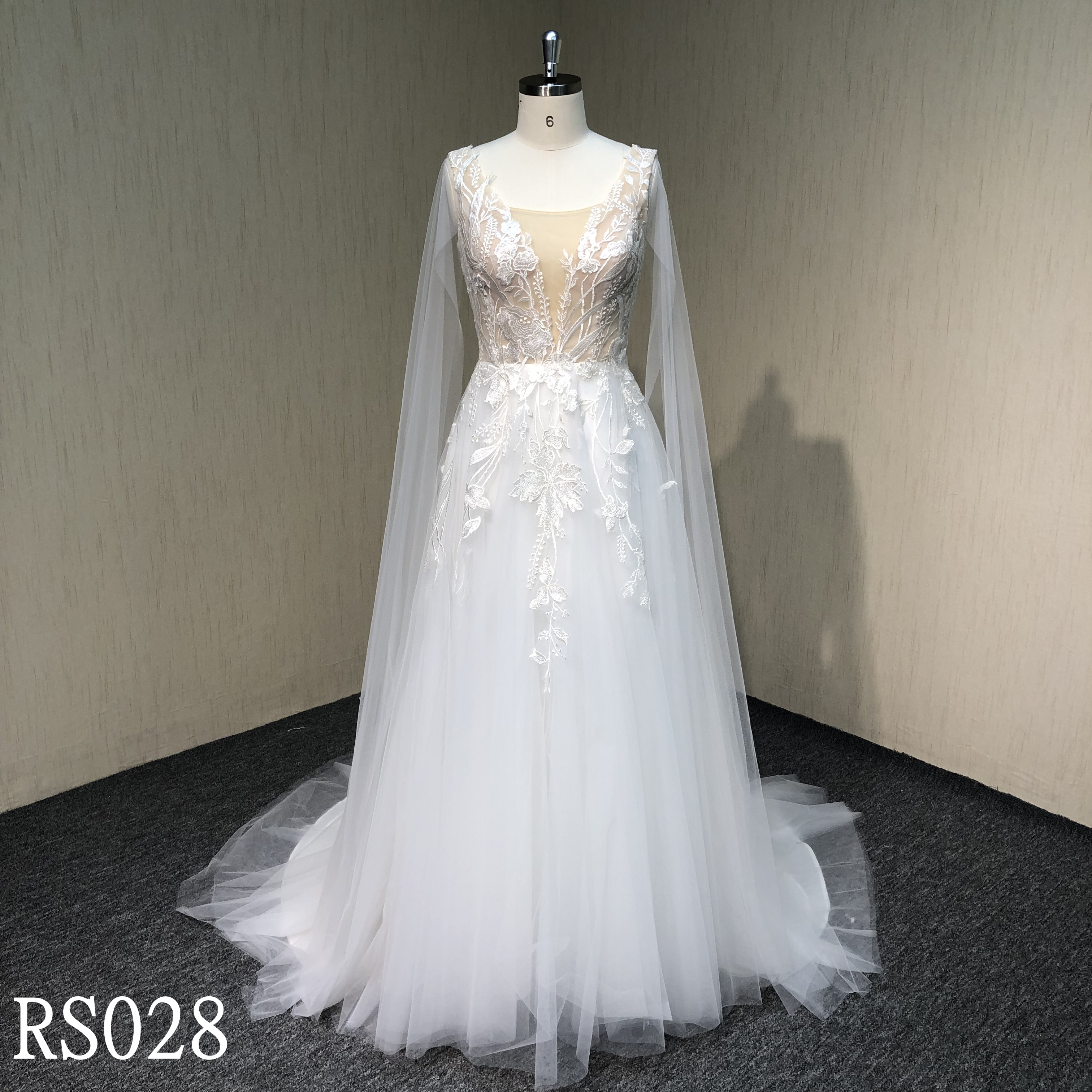 RS028 A-Line wedding dress for women made in Guangzhou supplier