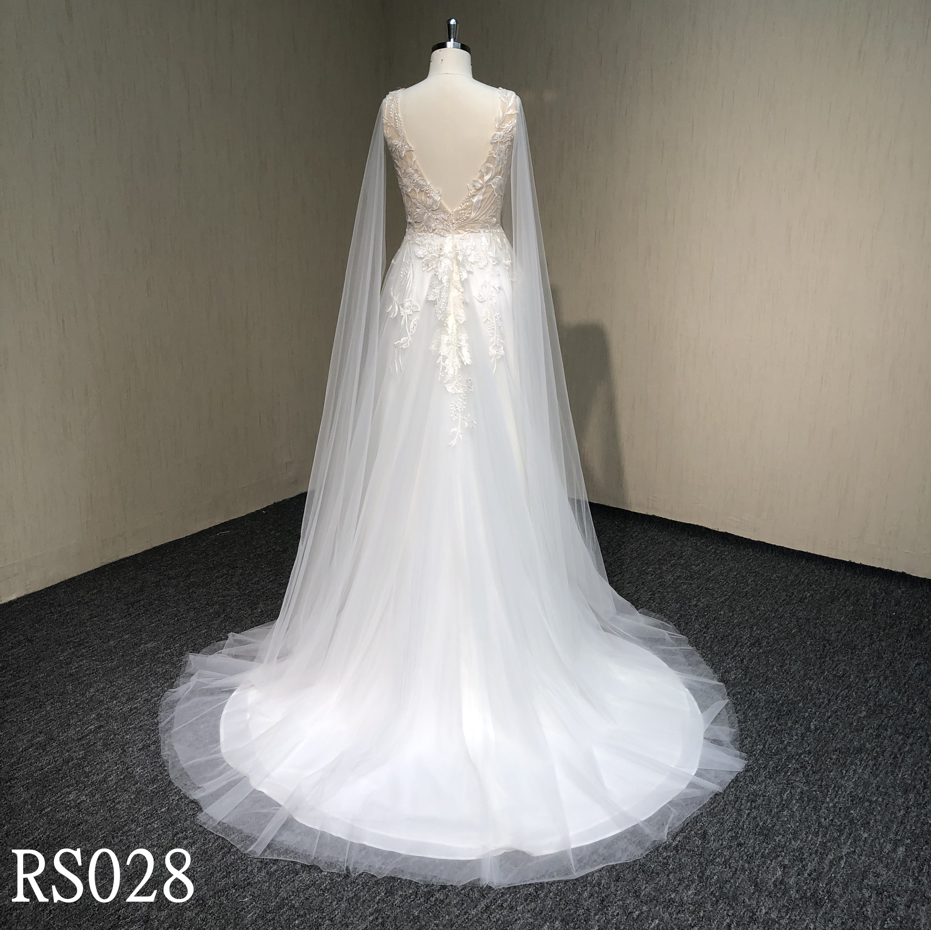 RS028 A-Line wedding dress for women made in Guangzhou supplier