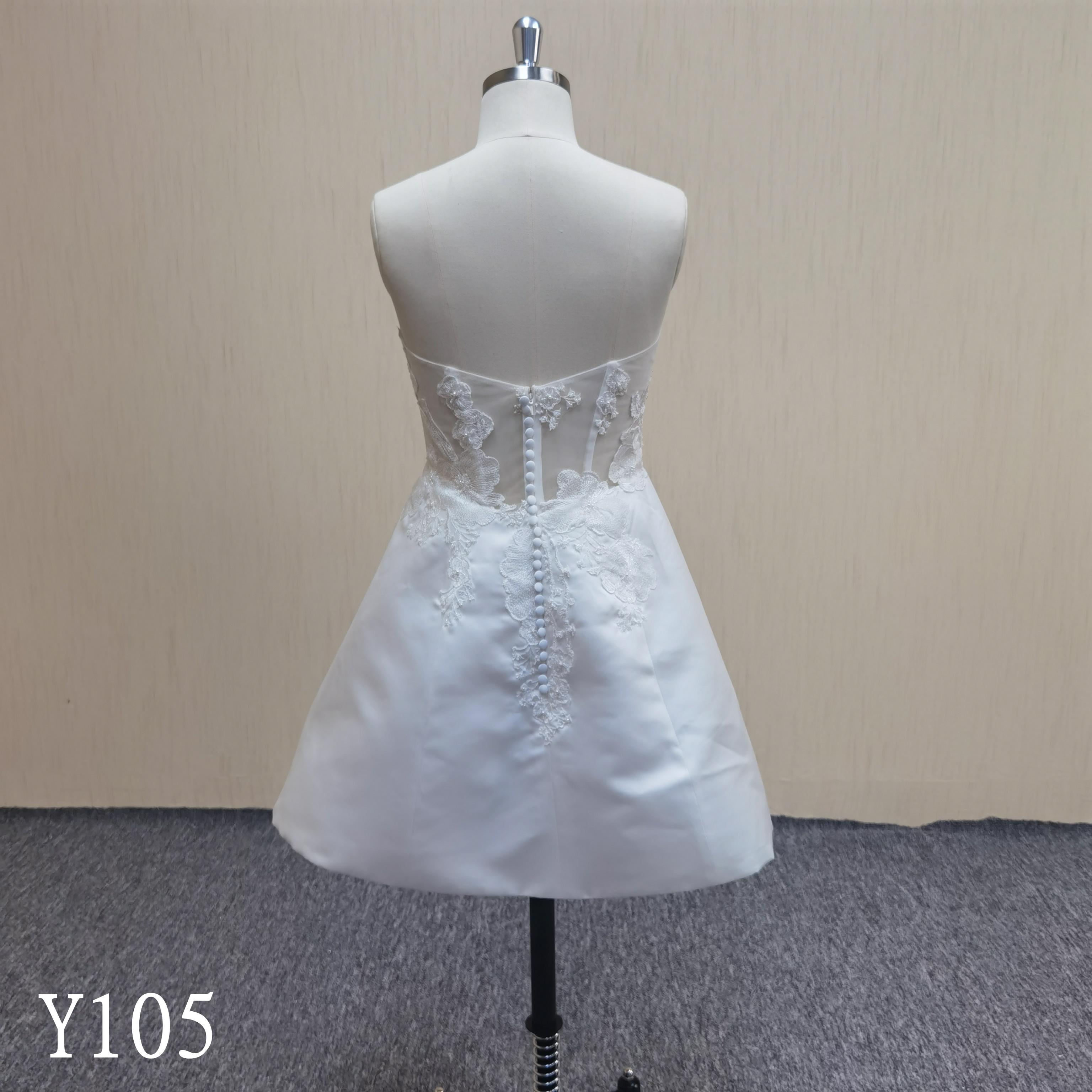 Y105 A-line Sweetheart Neck Short Bridal Gowns