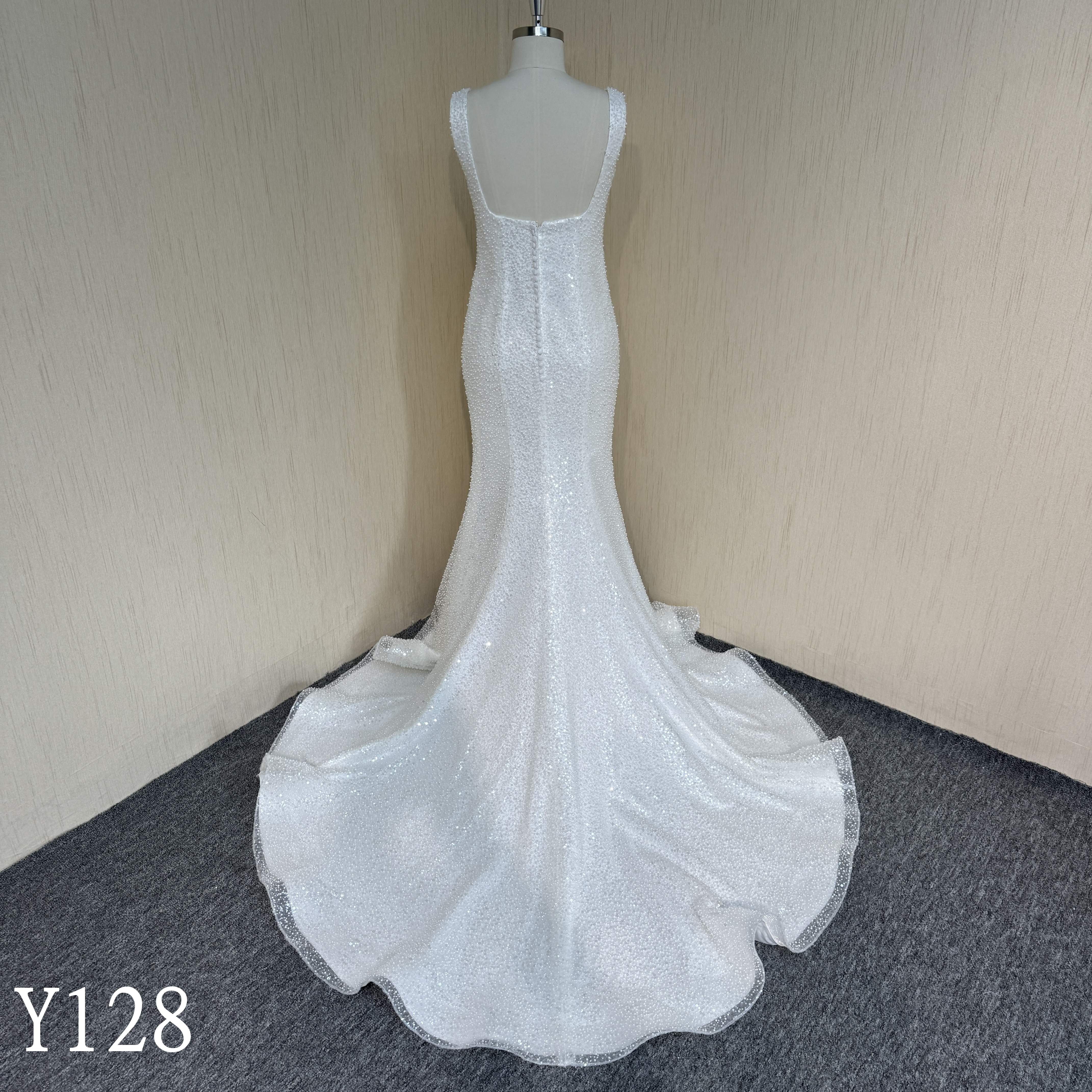 Y128 Beaded Luxury Mermaid Wedding Dresses