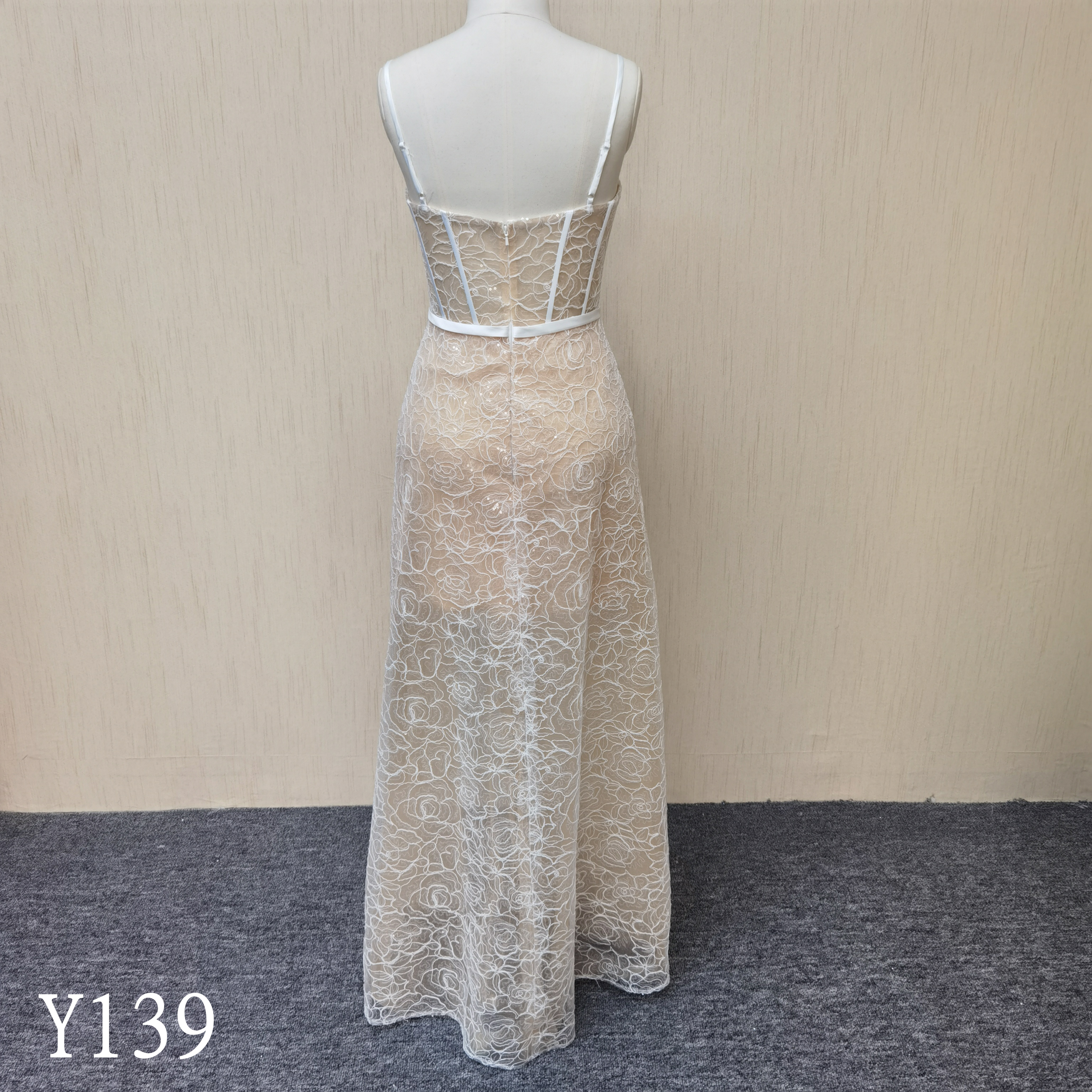 Y139 Sweetheart Neckline Fish Bones Mermaid Evening Dresses With Strap Made in China