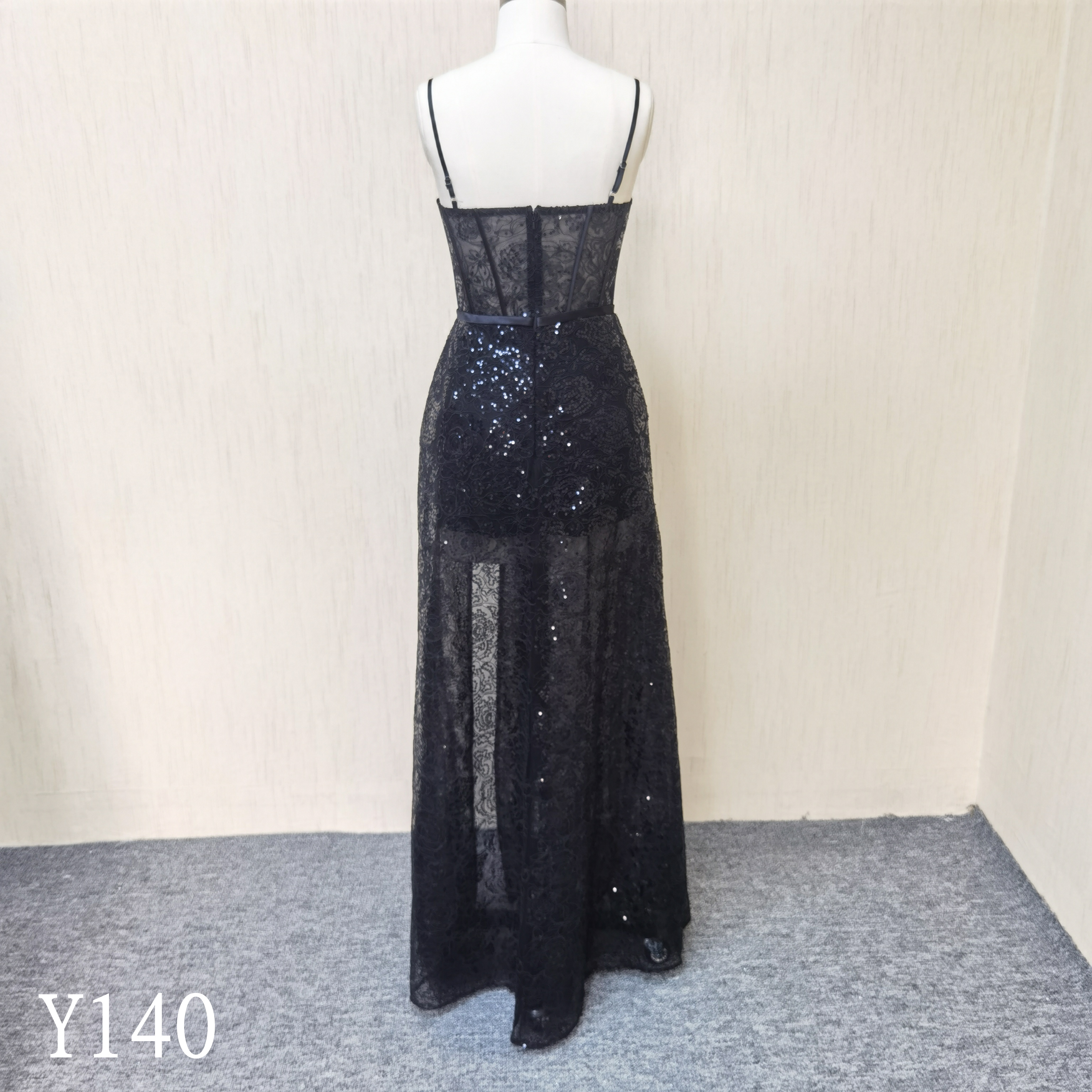 Y140 Sweetheart Neckline Fish Bones Mermaid Evening Dresses With Strap Made in China