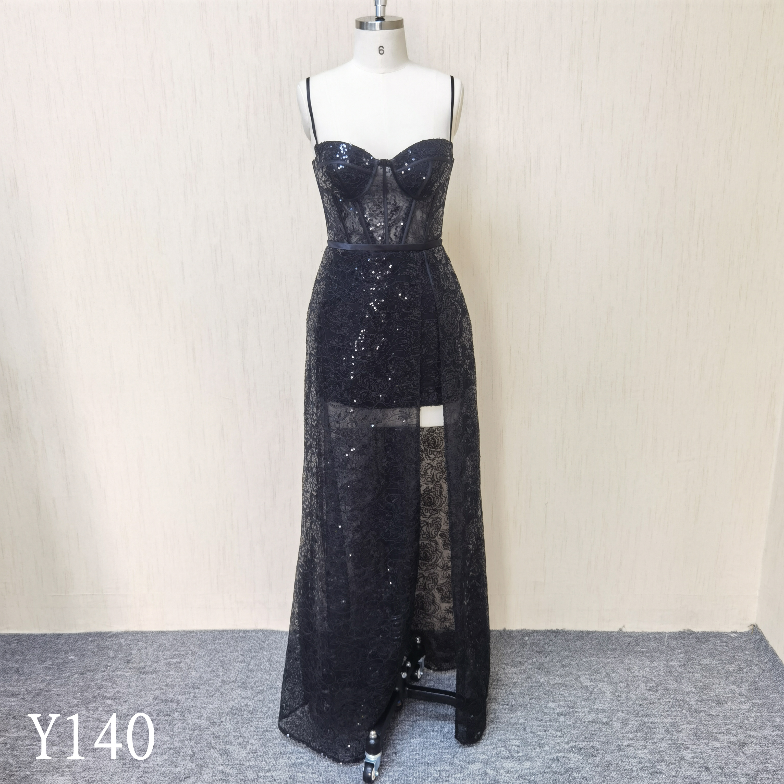 Y140 Sweetheart Neckline Fish Bones Mermaid Evening Dresses With Strap Made in China
