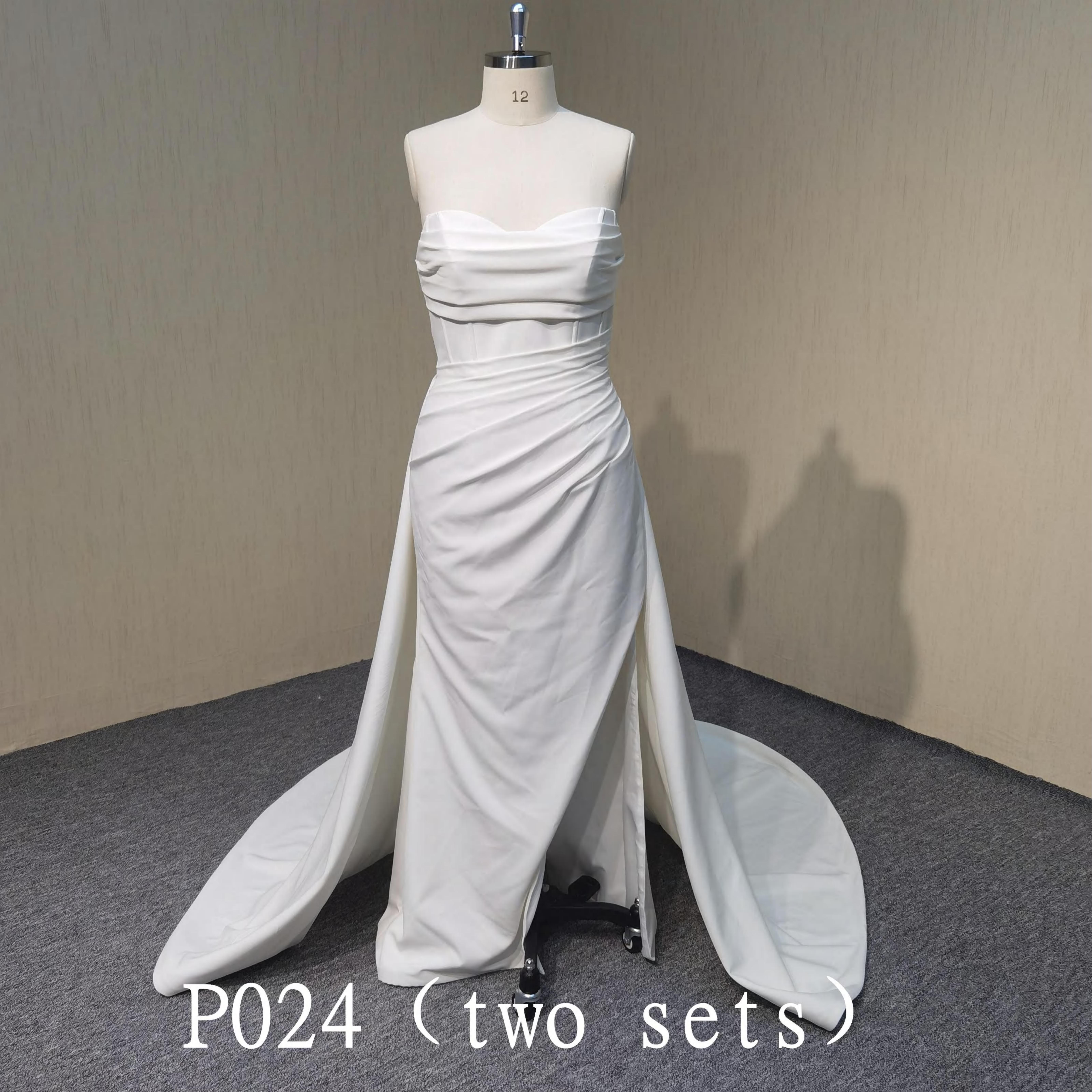 P024 Sexy Mermaid Wedding Dress With Split For Wedding Women