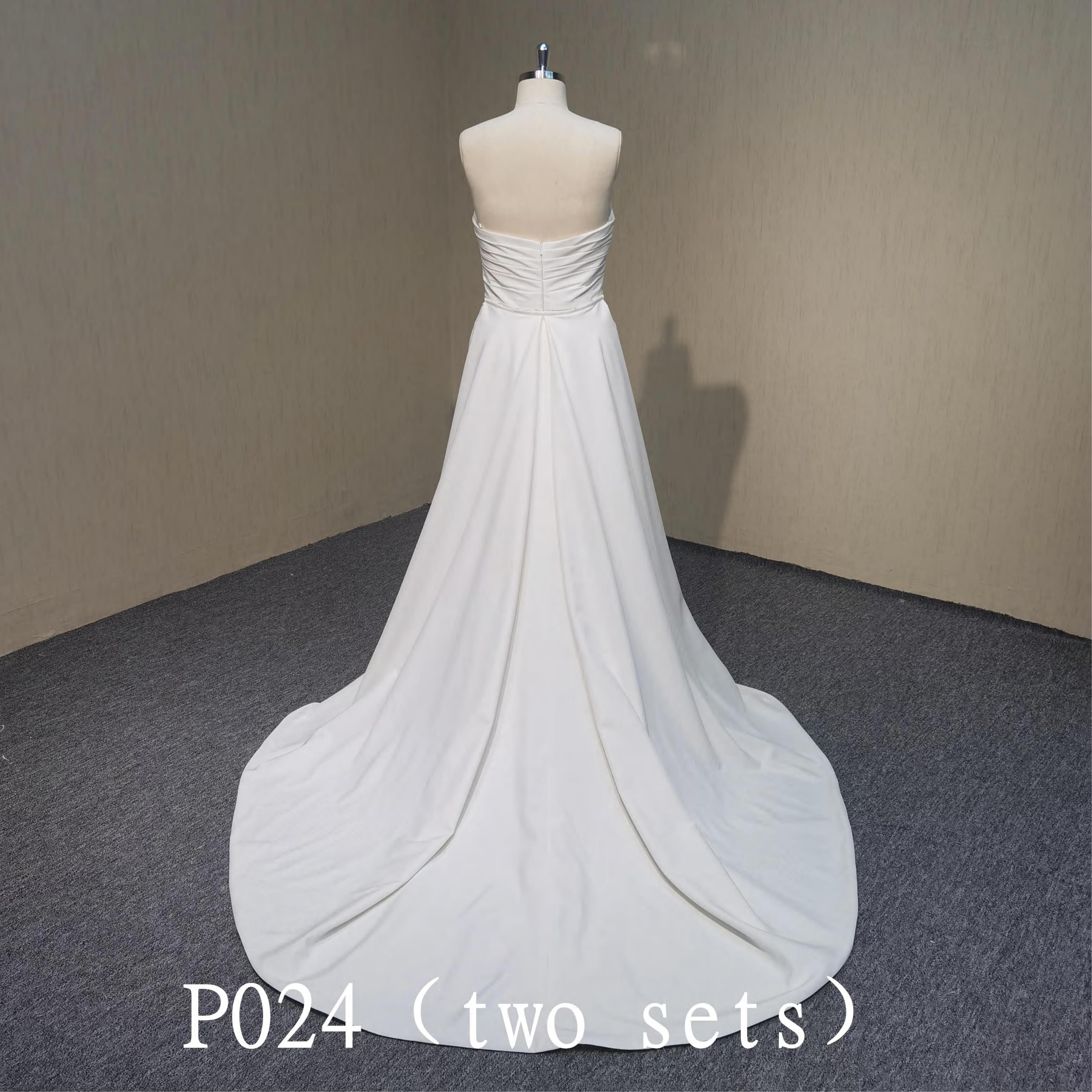 P024 Sexy Mermaid Wedding Dress With Split For Wedding Women