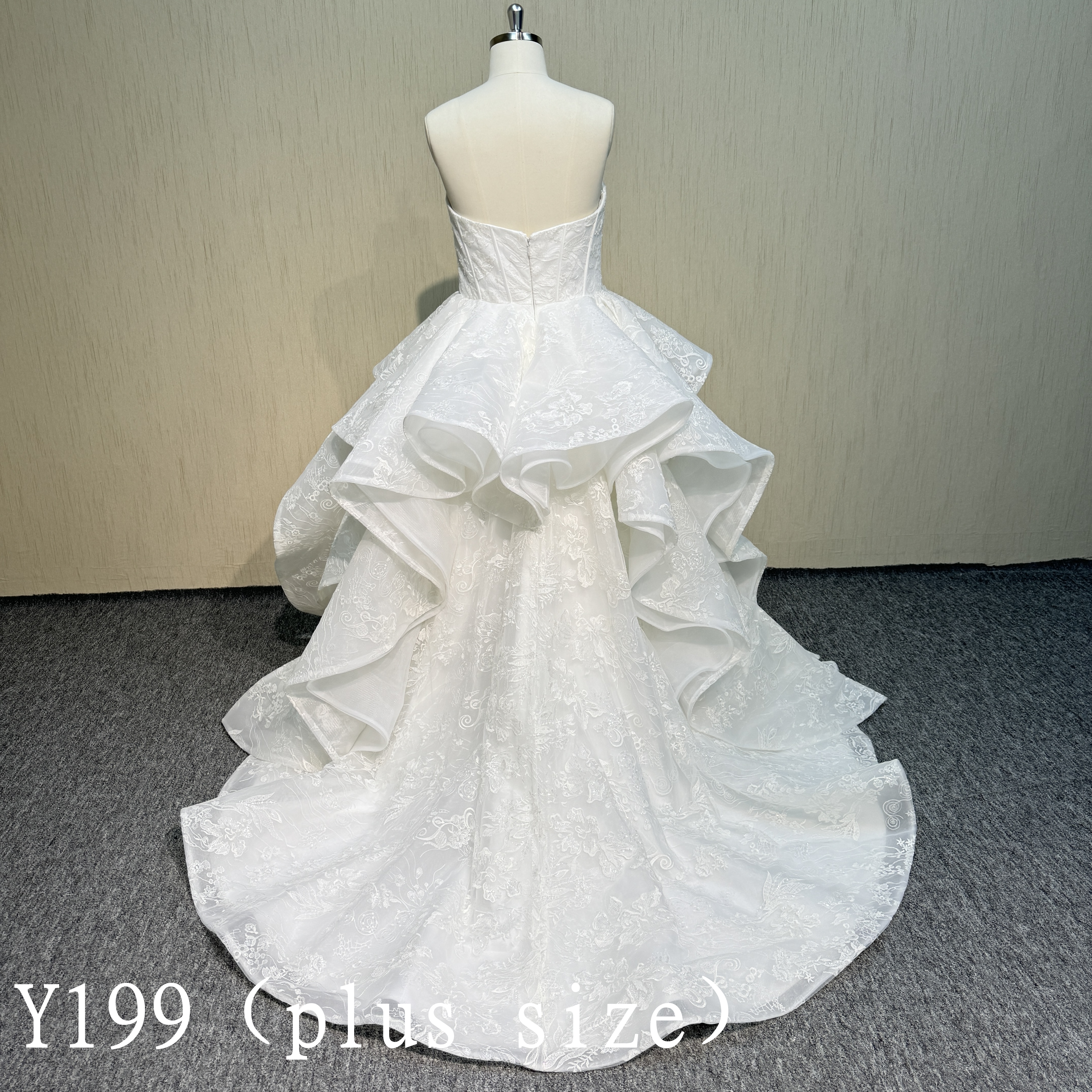 Y199  Plus size wedding dress  Sleeveless Bridal Wedding Dresses