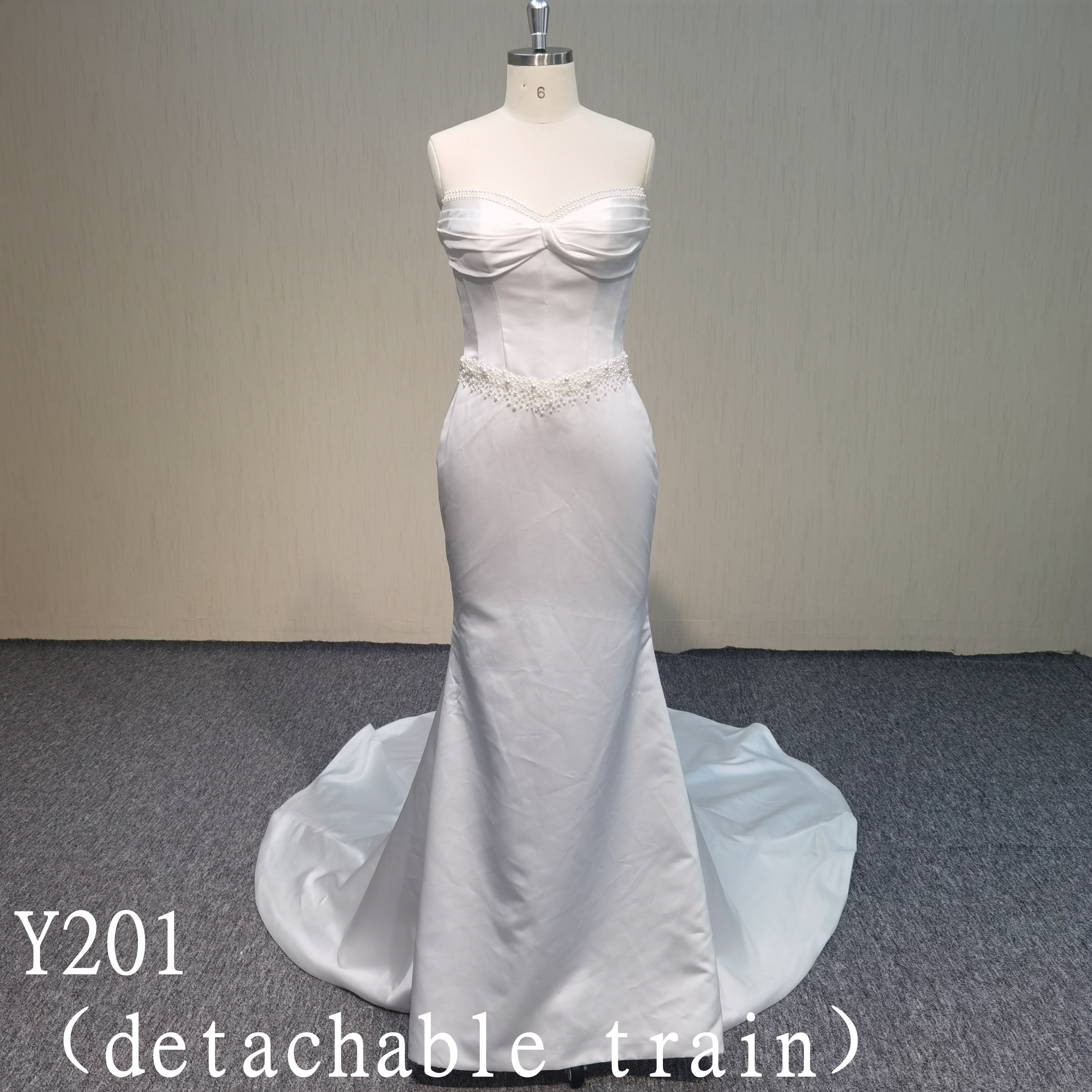Y201 Detachable train  wedding  dress Fashion design wedding dress