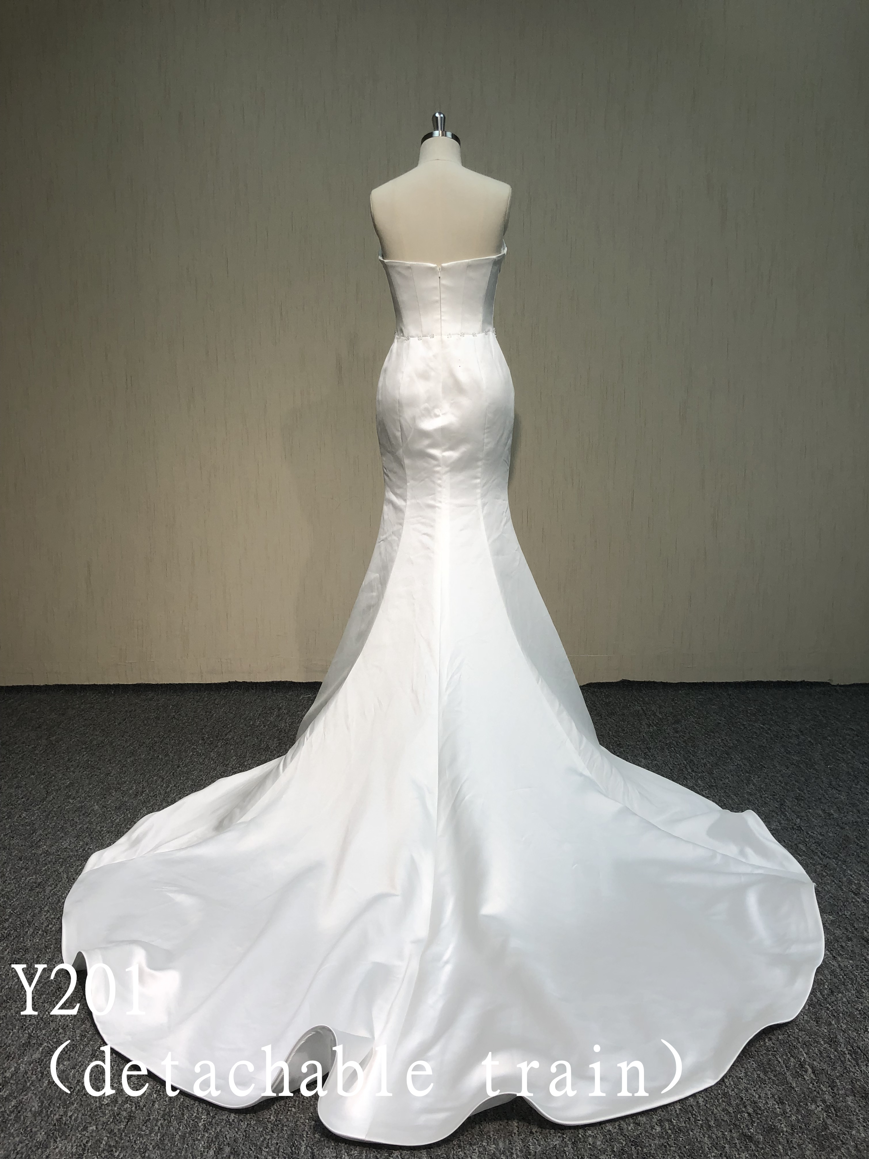 Y201 Detachable train  wedding  dress Fashion design wedding dress