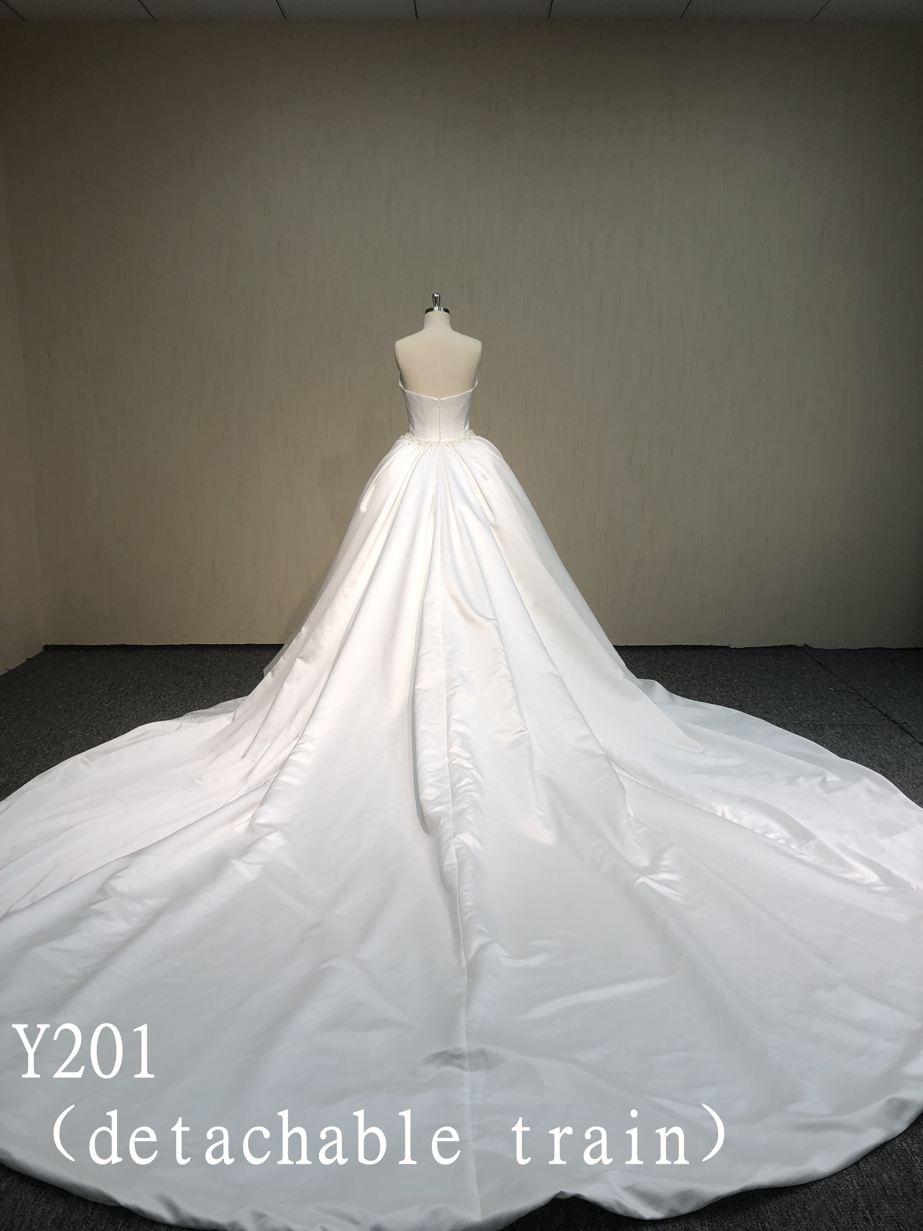 Y201 Detachable train  wedding  dress Fashion design wedding dress
