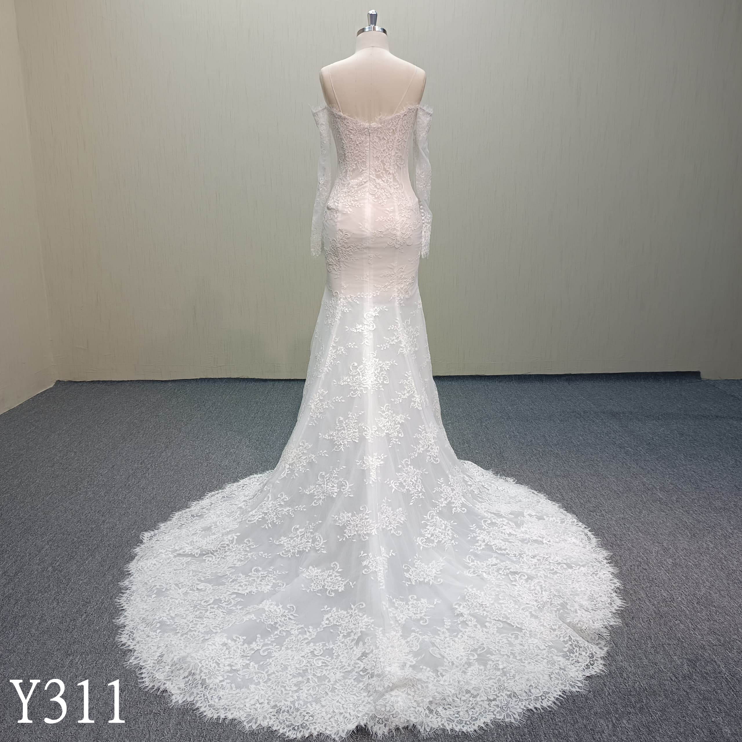 Y311 Classic design of  Wedding applique mermaid with detachable straps