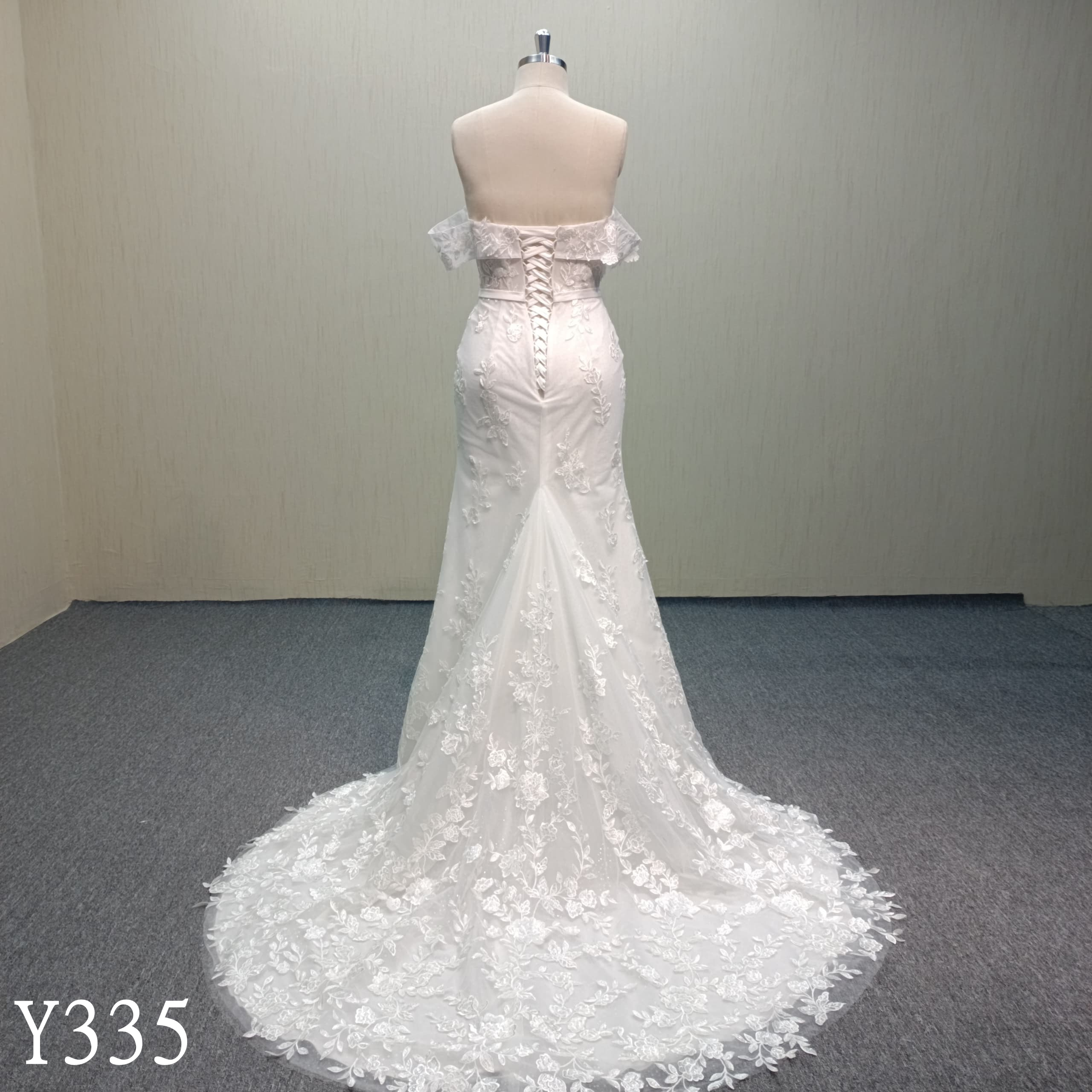 Y335 Off Shoulder  Mermaid Wedding Dress  Made in  China for Wholesale