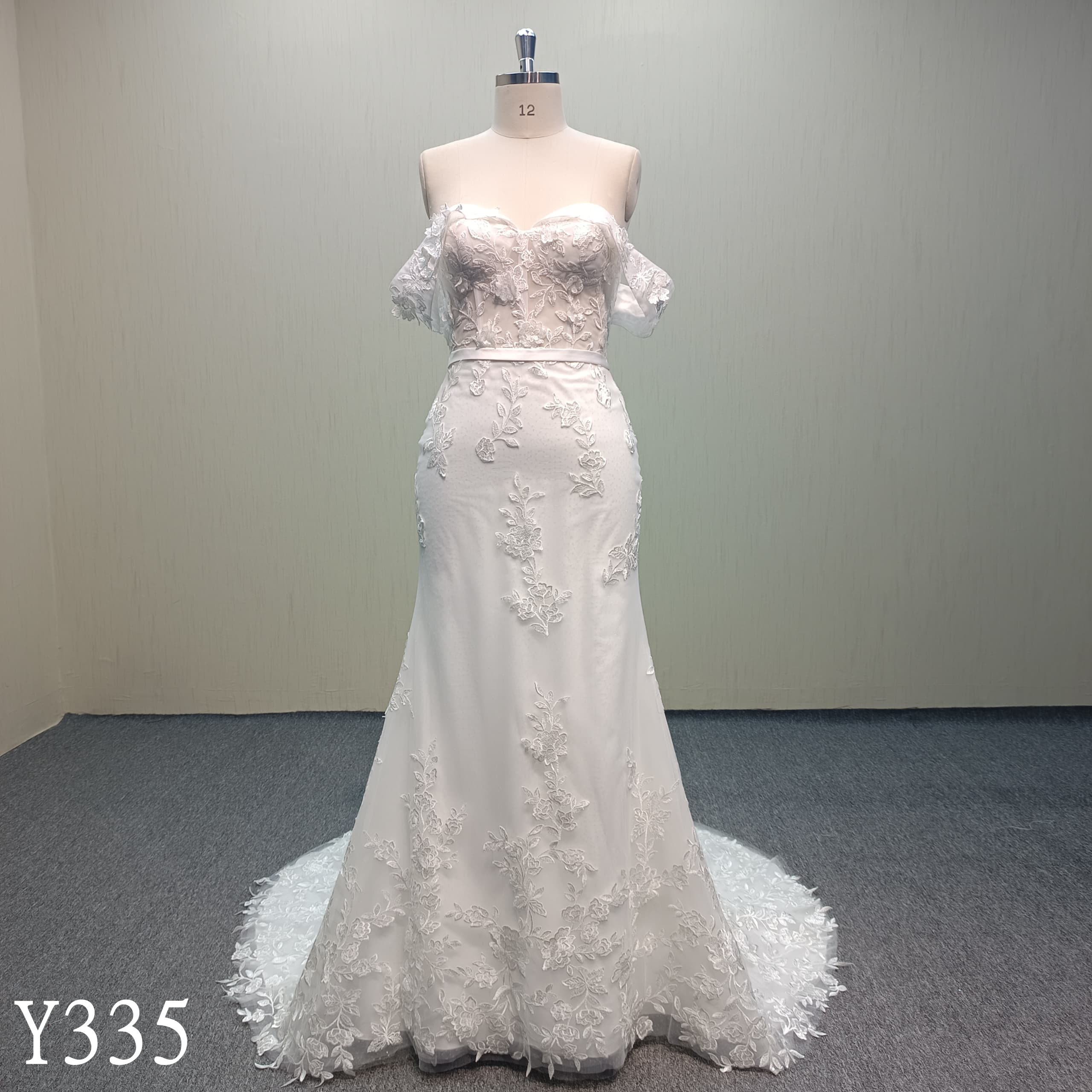 Y335 Off Shoulder  Mermaid Wedding Dress  Made in  China for Wholesale