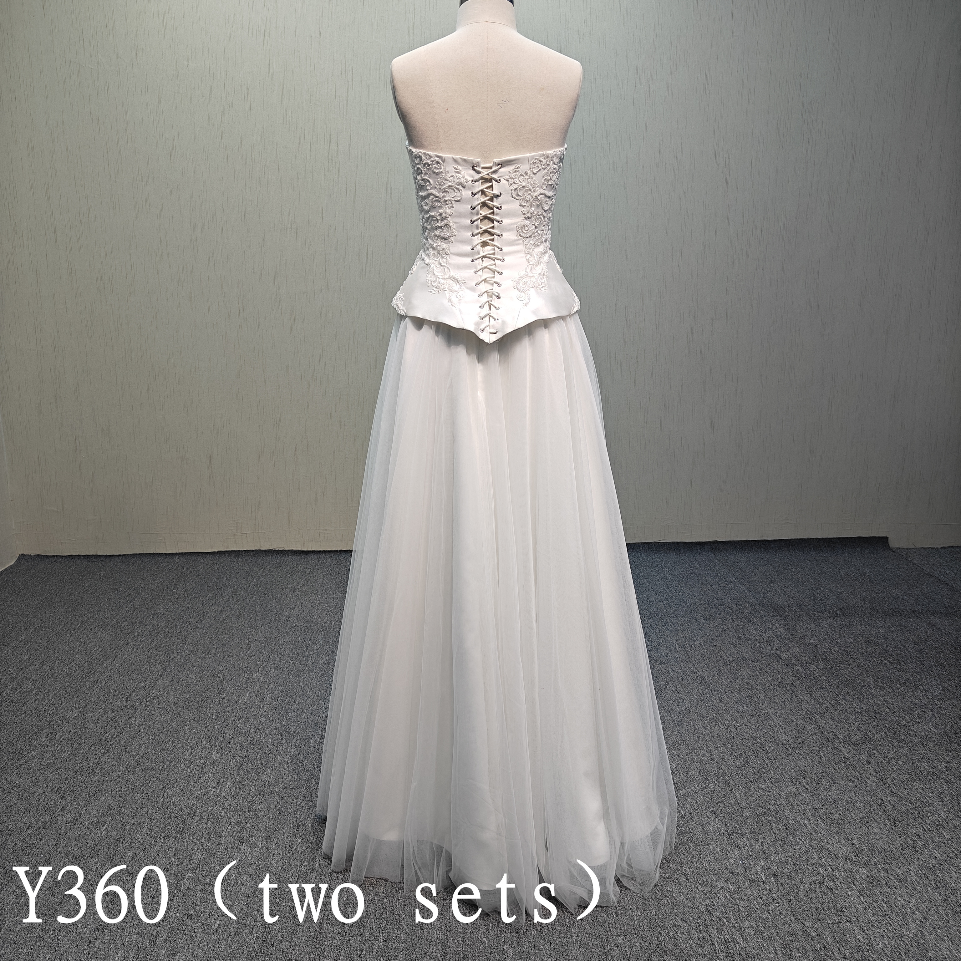 Y360 Two sets bridal dress