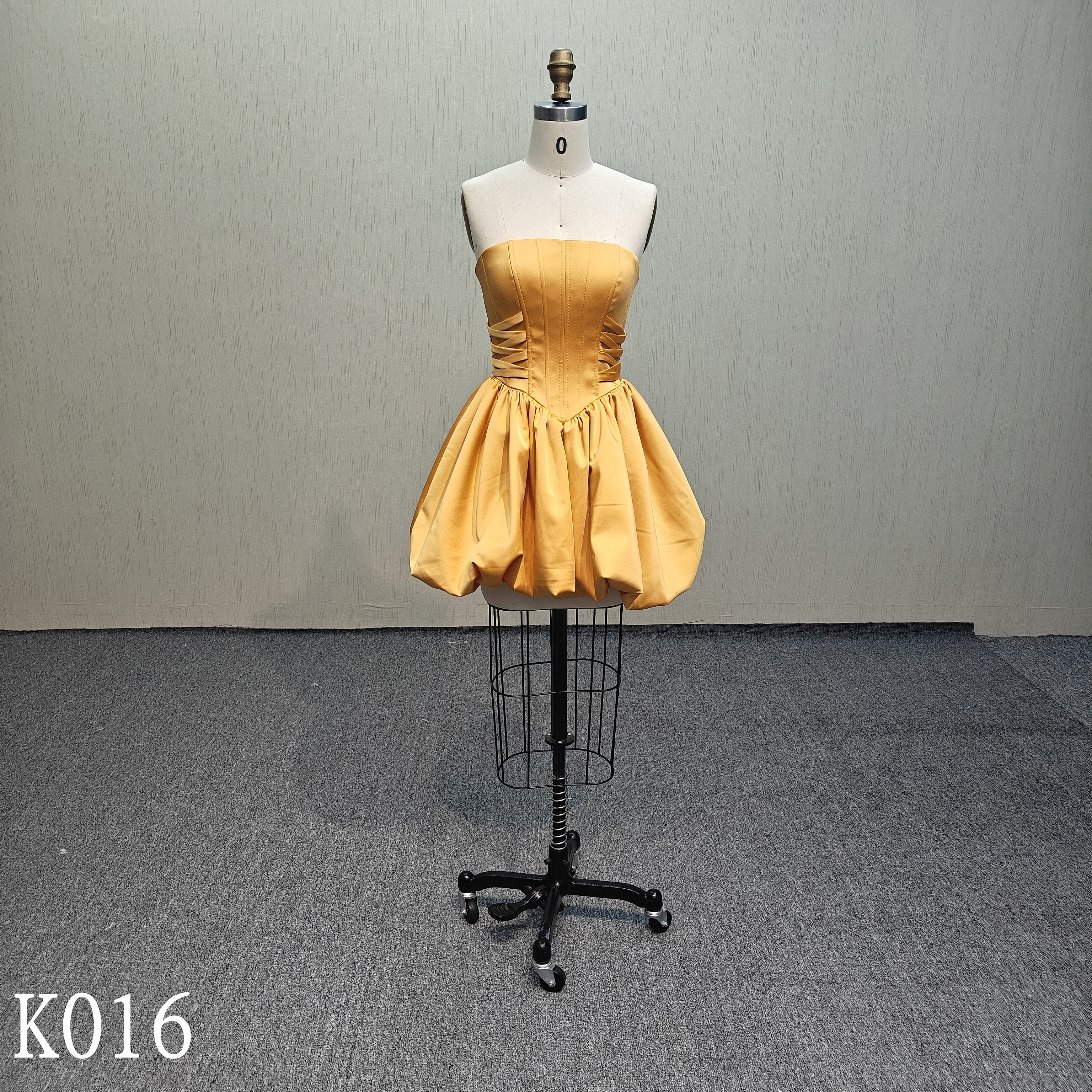 K016  Beautiful straight evening dress, short wedding dress with lace  up