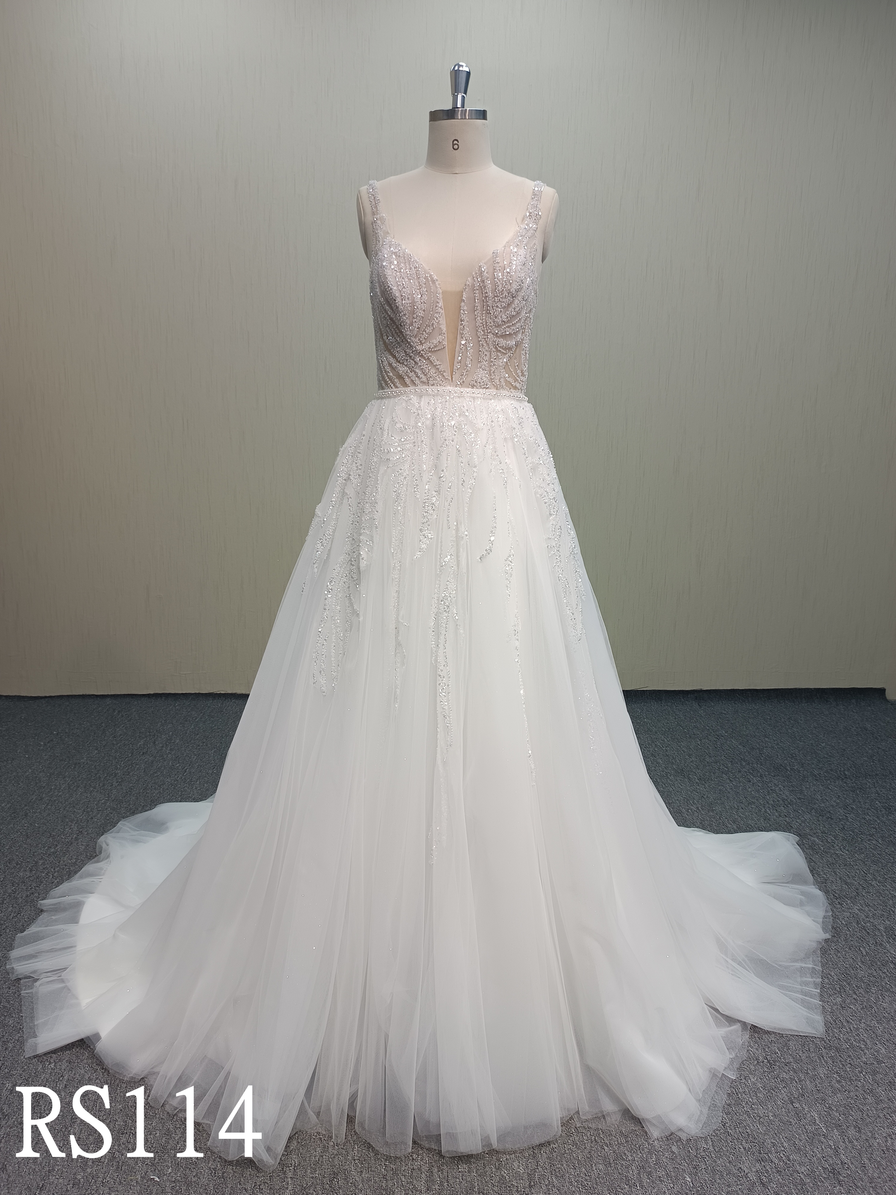 RS114 Backless Mermaid Wedding Dress