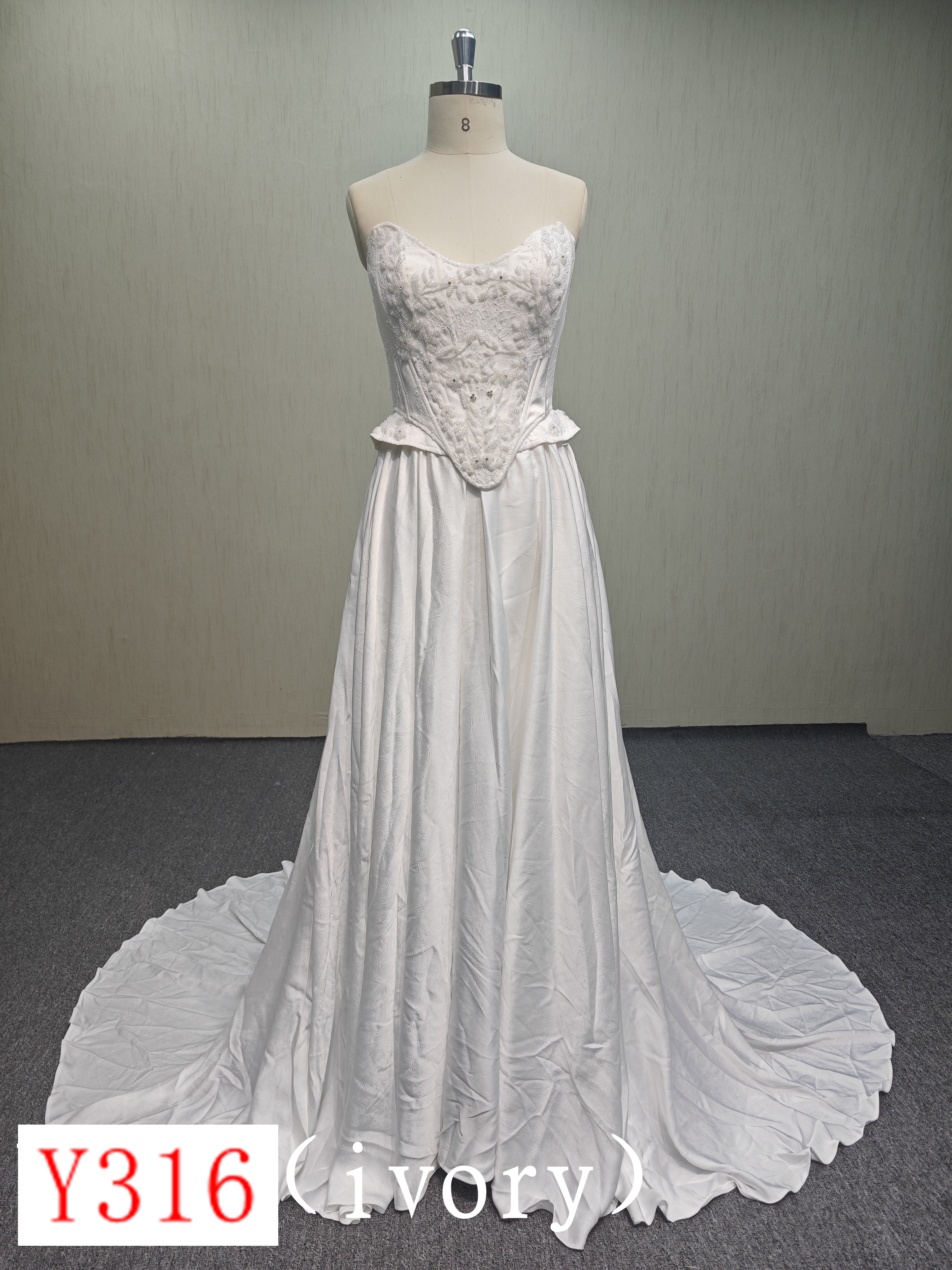 Y316 French Simple Wedding Dress