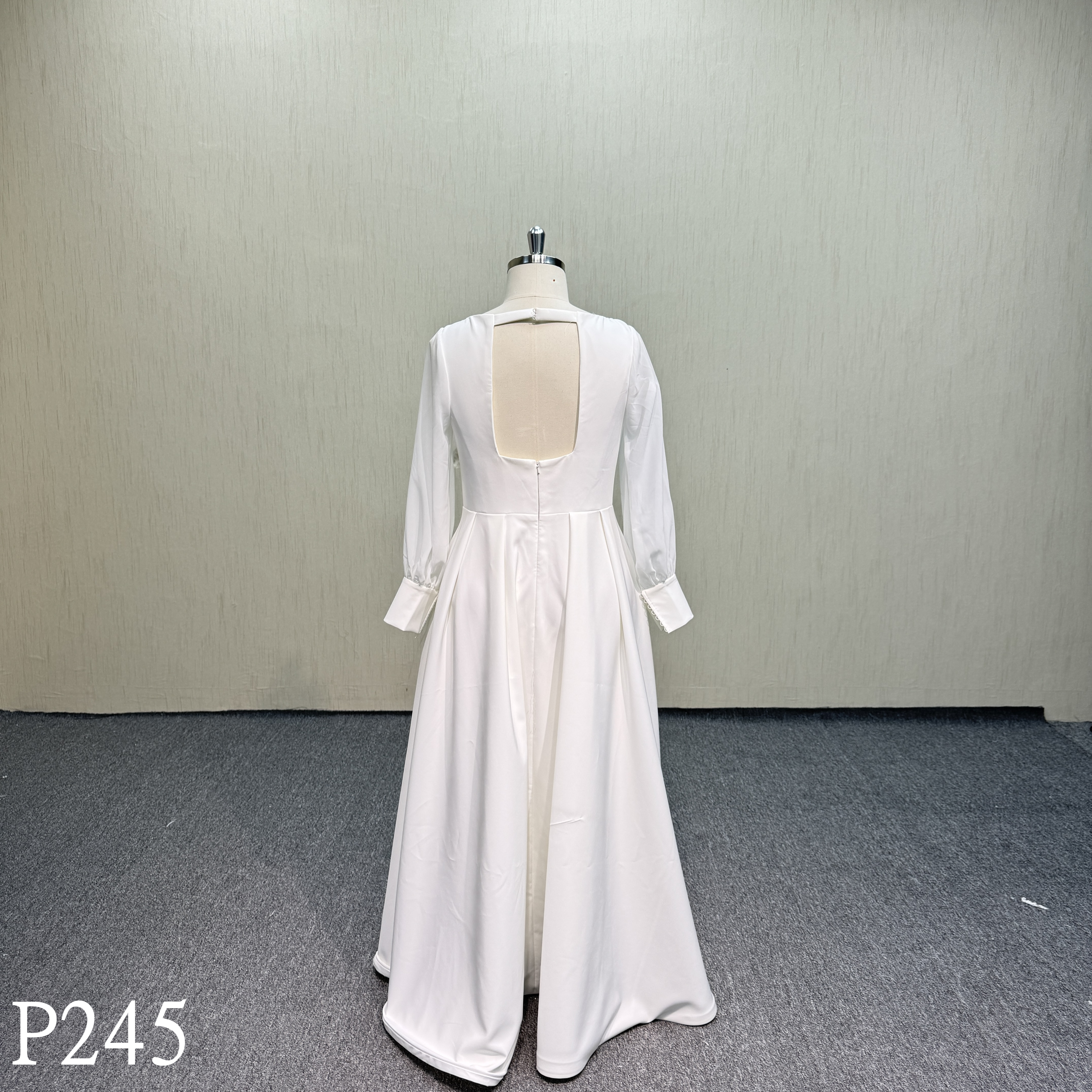 P245 Distinctive Long Dress with Long Sleeves