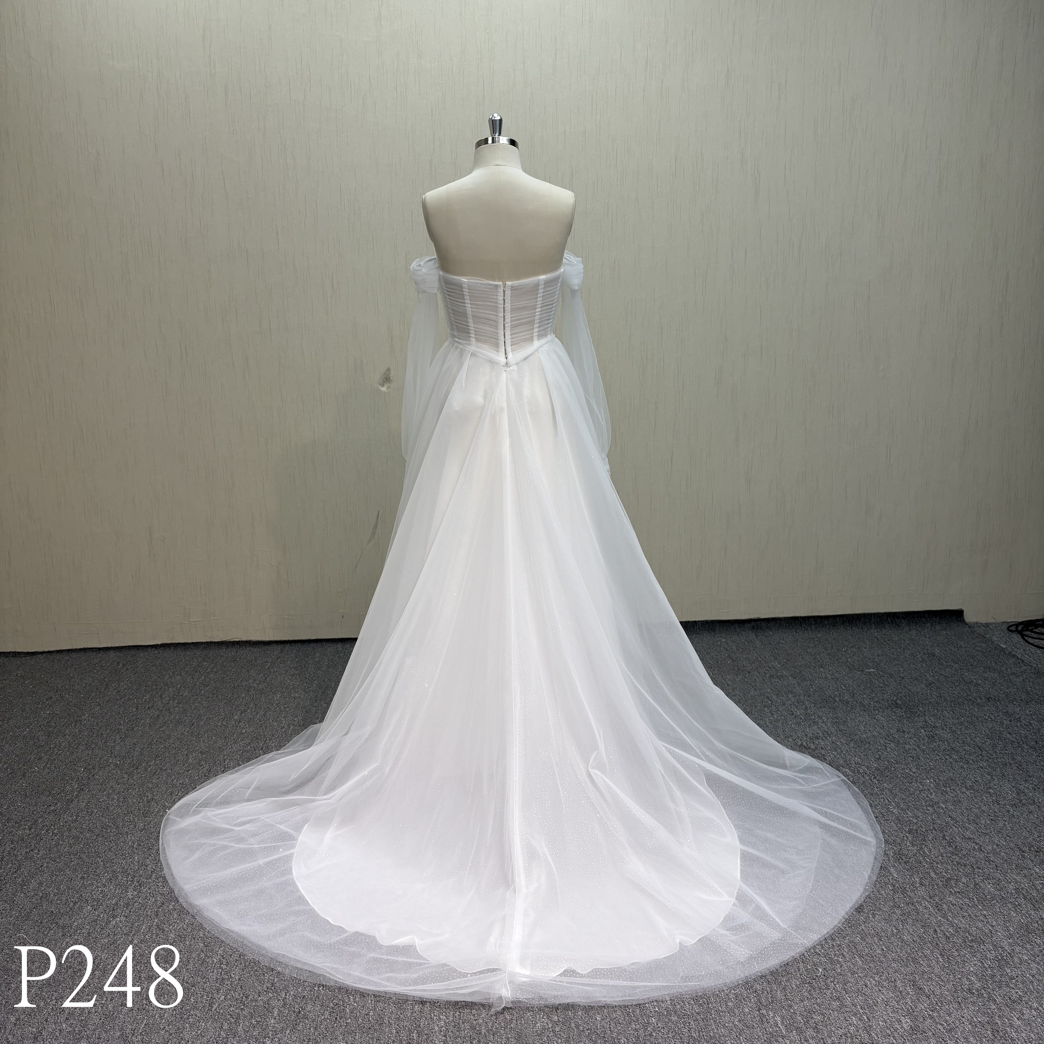 P248 Sweetheart Light Yarn Wedding Dress