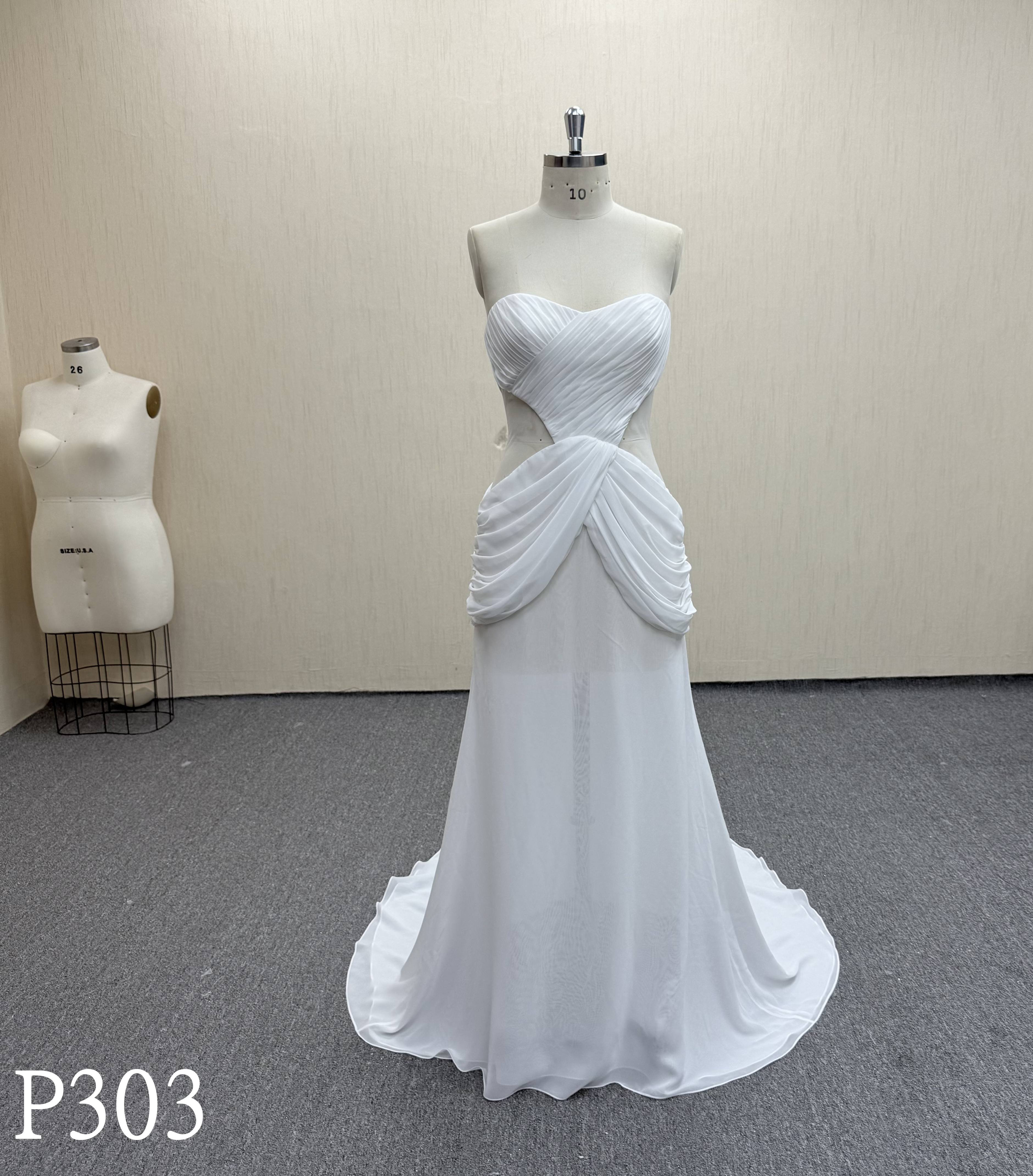 P303 Sweetheart Wedding Dress with hollow waist