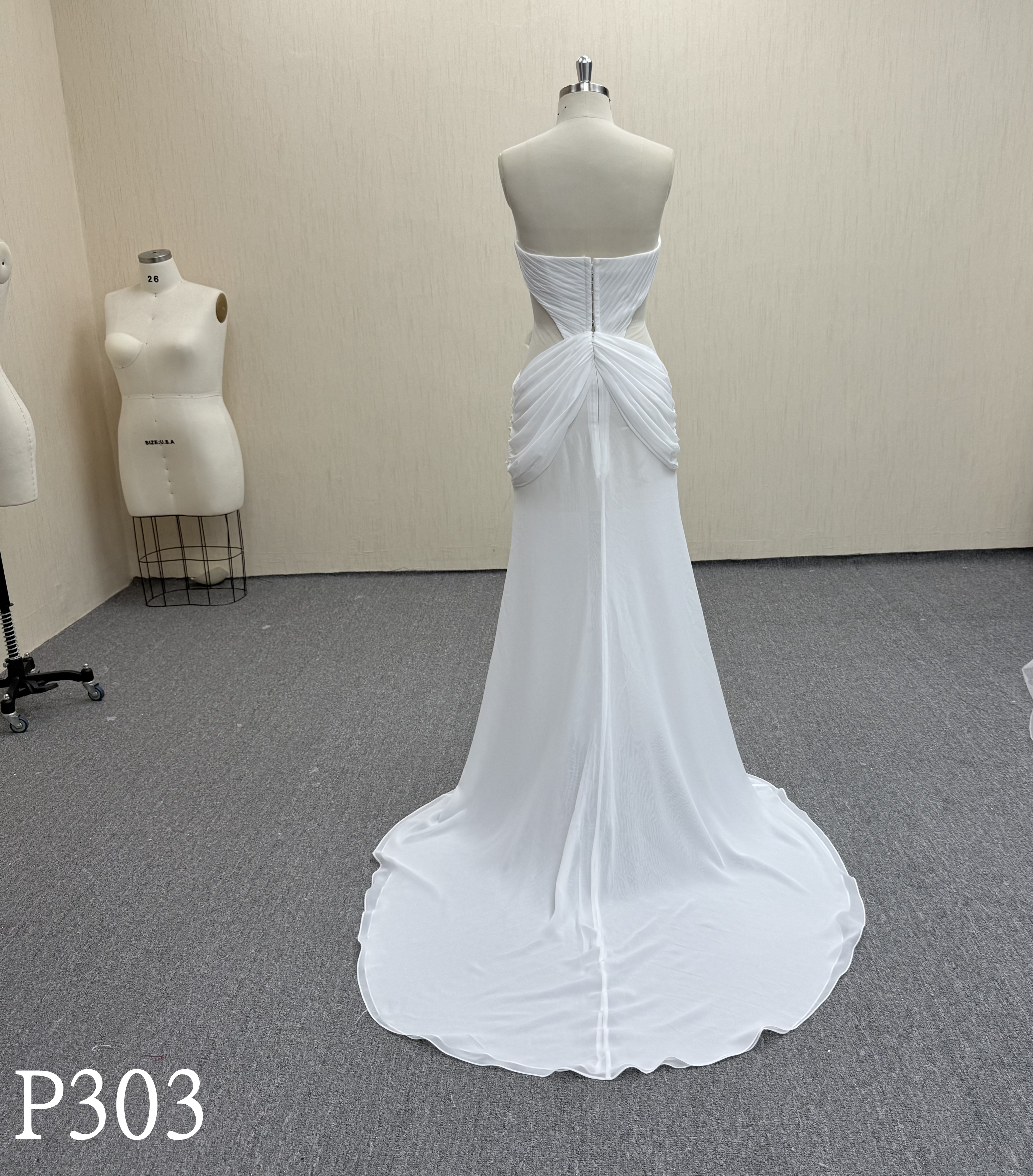 P303 Sweetheart Wedding Dress with hollow waist