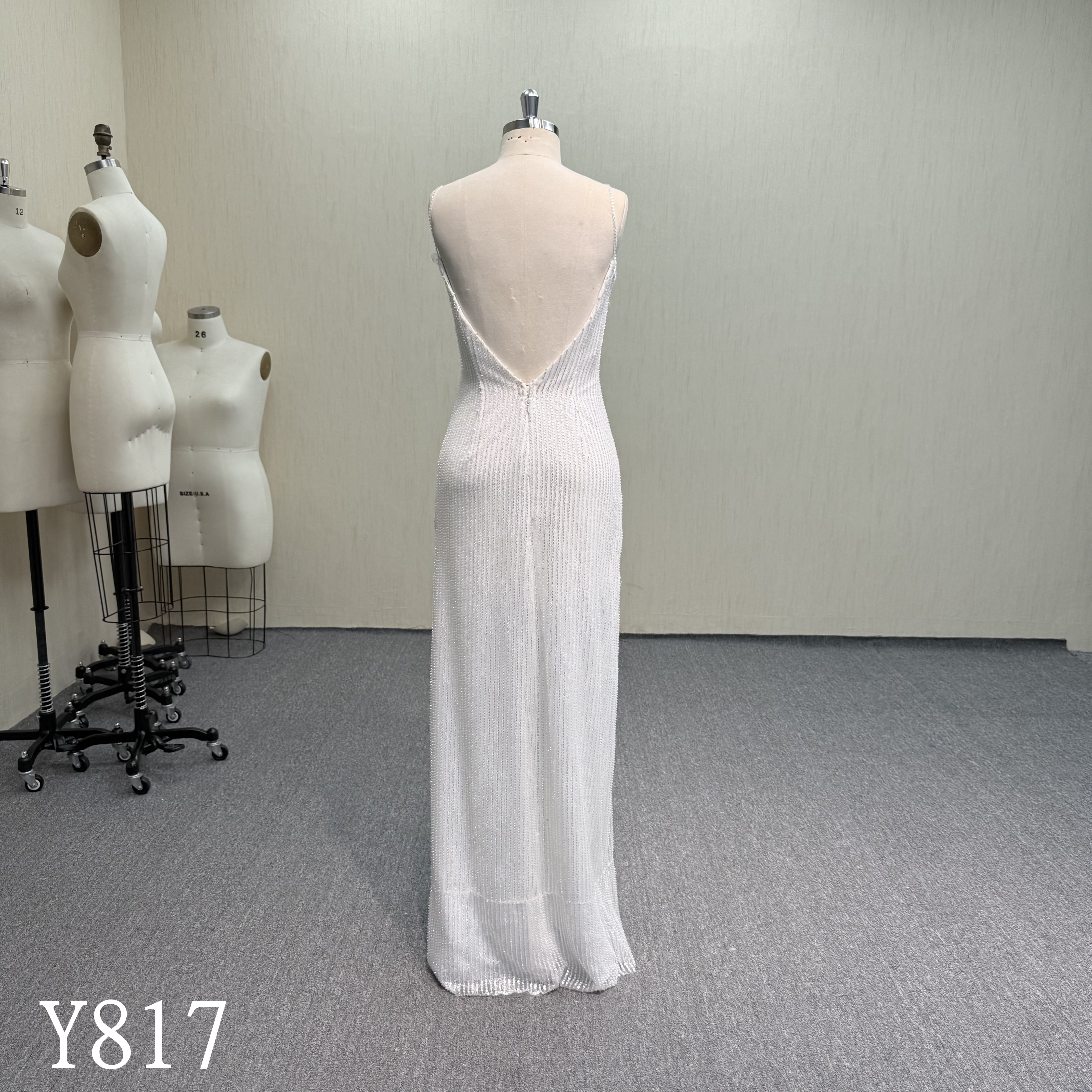 Y817 Mermaid Wedding Dress with Split