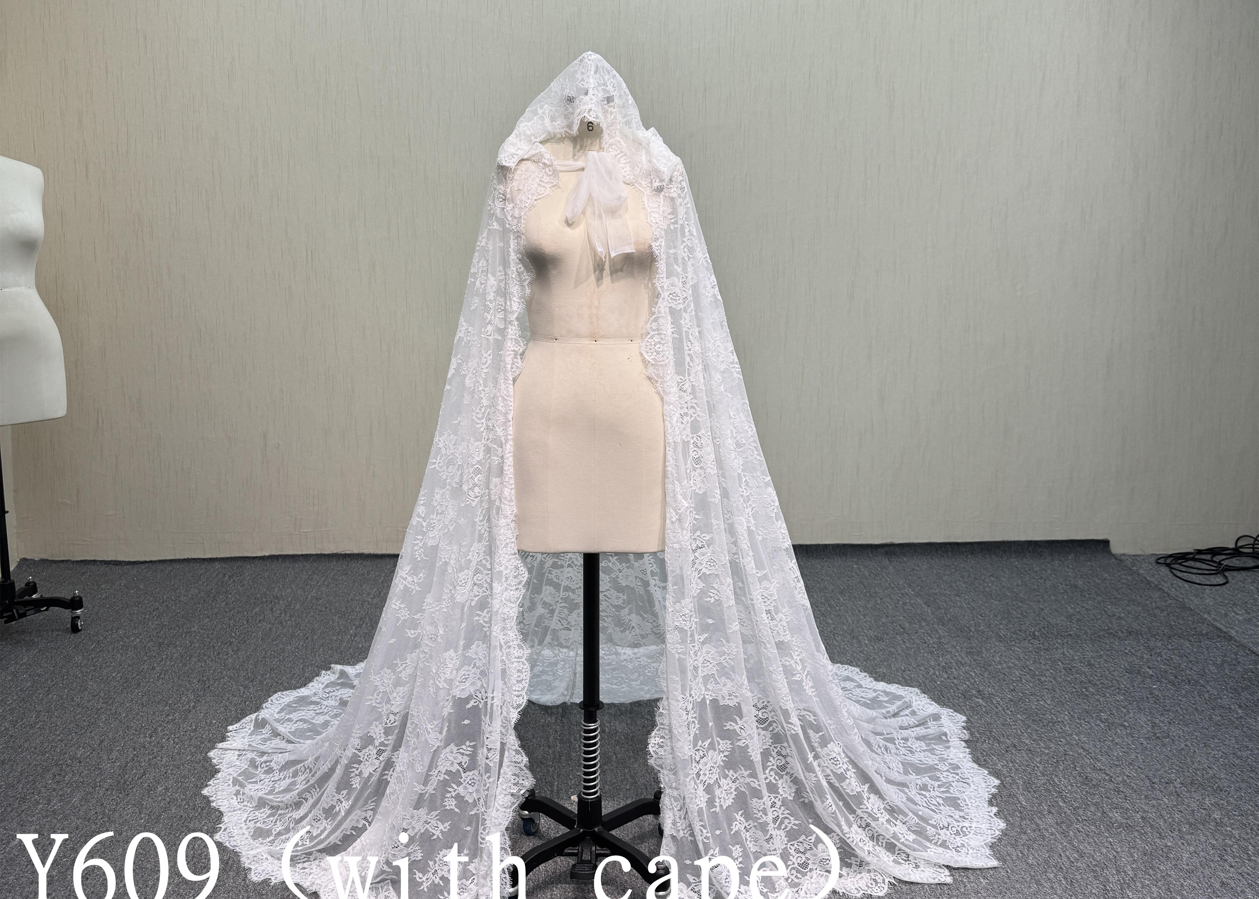 Y607 Fairy wedding dress with cape