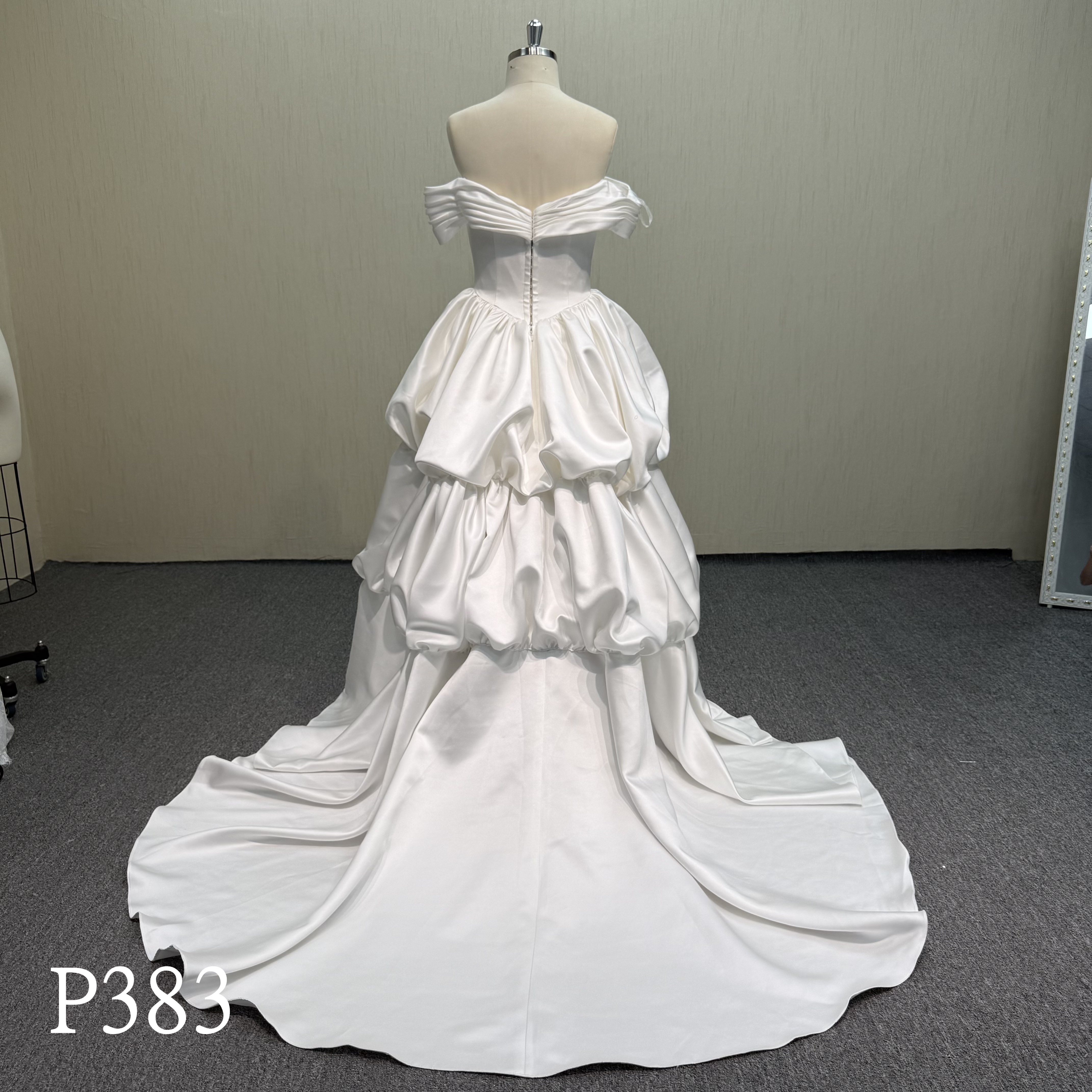 P383 Stunning Pick-Up Skirt with Cloud-Like Bubble Ruffles