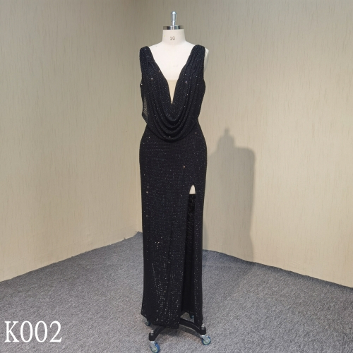 K002 Evening dress with diamond made in China