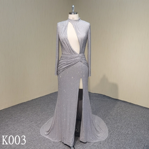 K003 Evening dress with diamond made in China