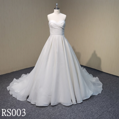 RS003 A Line wedding dress for women made in Guangzhou supplier
