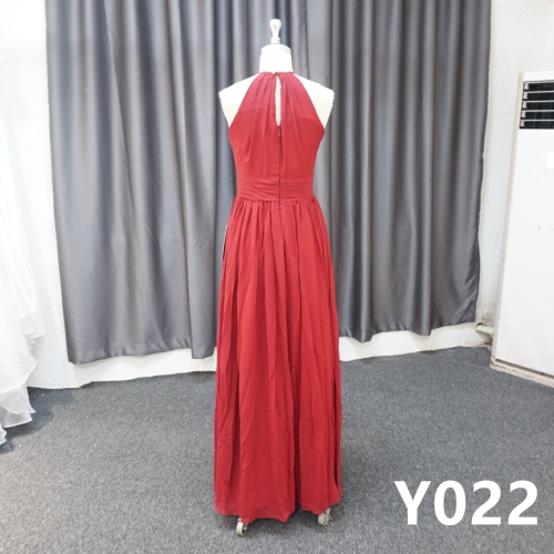 Y022 A-line Neckline Strapless Evening Dress
