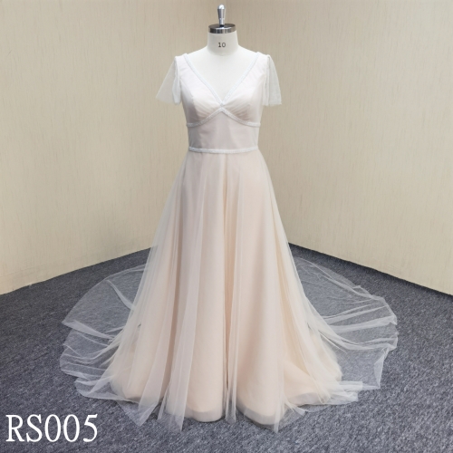 RS005 A-line wedding dress for women made in Guangzhou supplier