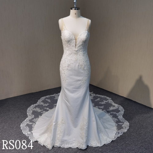 Y012 Mermaid Wedding Dresses with Applique made in China