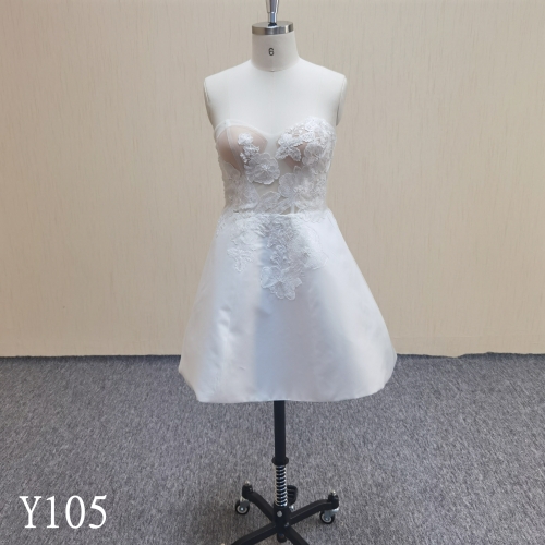 Y105 A-line Sweetheart Neck Short Bridal Gowns