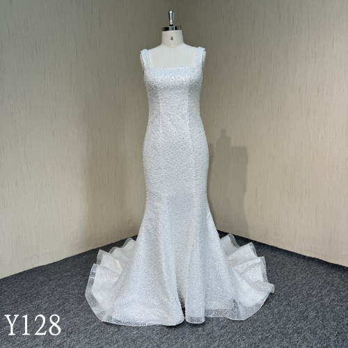 Y128 Beaded Luxury Mermaid Wedding Dresses