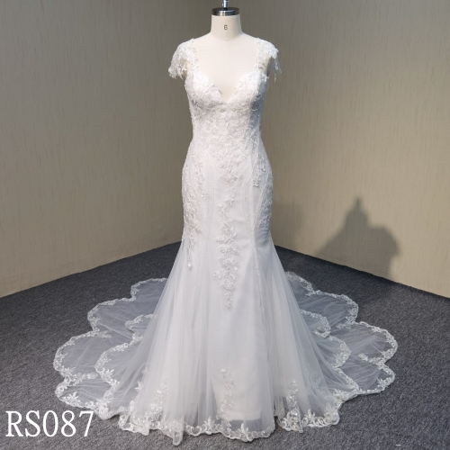 RS087 Mermaid Wedding Dresses with Sequins made in China