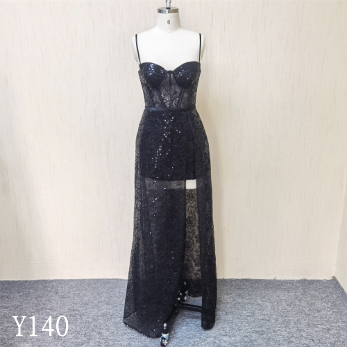 Y140 Sweetheart Neckline Fish Bones Mermaid Evening Dresses With Strap Made in China