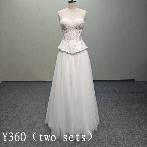 Y360 Two sets bridal dress
