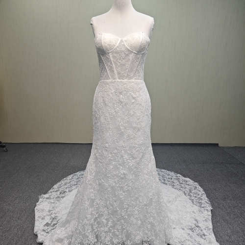 RS141 Sleeveless Sweetheart Neck Mermaid Dress