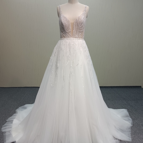 RS114  Backless Mermaid Wedding Dress