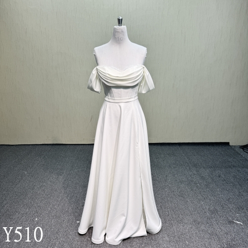 Y510 Movable One-shoulder Wedding Dress