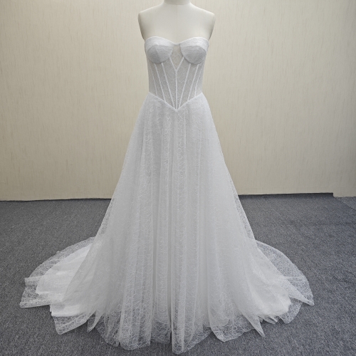 Y522 Semi-sweetheart Wedding Dress