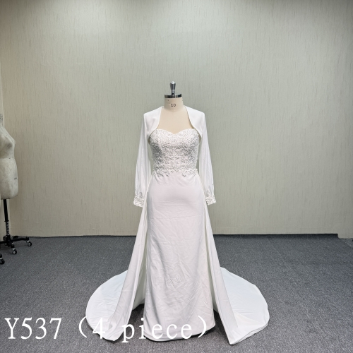 Y537 Wedding Dress with three way to wear